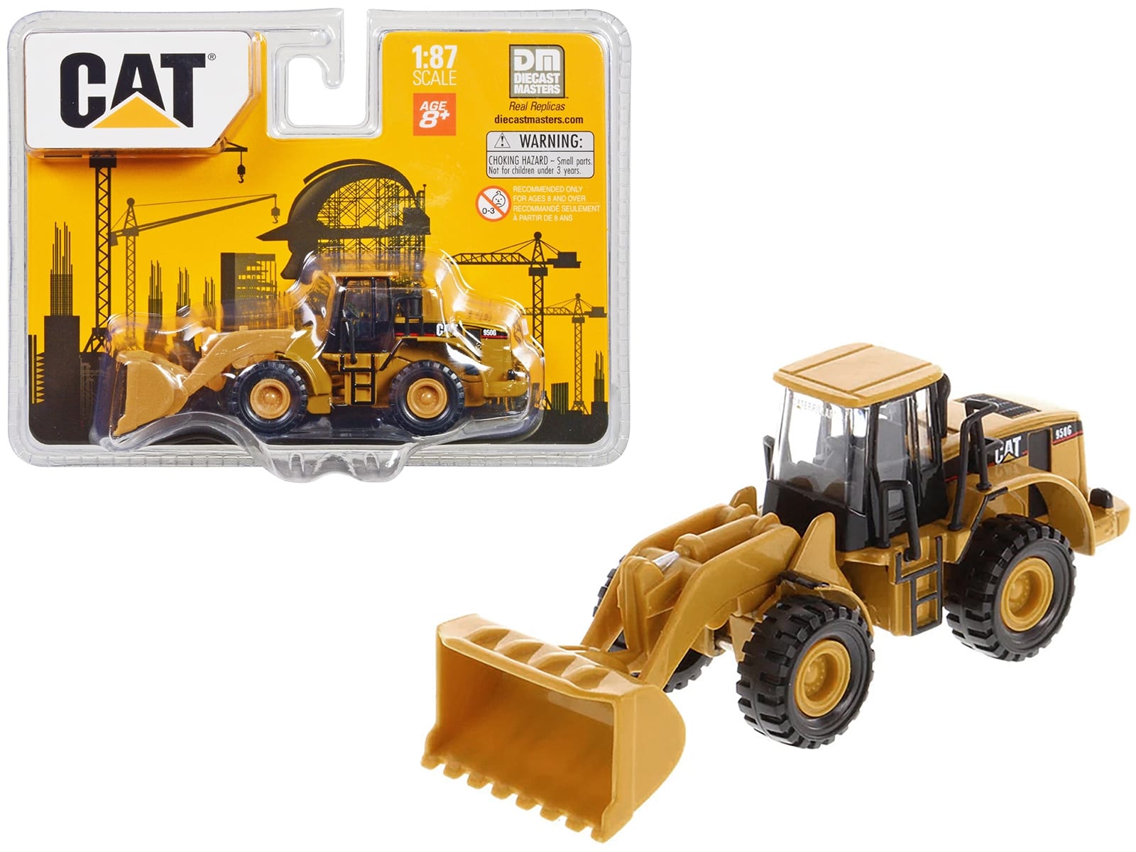 CAT Caterpillar 950G Series II Wheel Loader Yellow 1/87 (HO) Diecast Model by Diecast Masters - Image 5