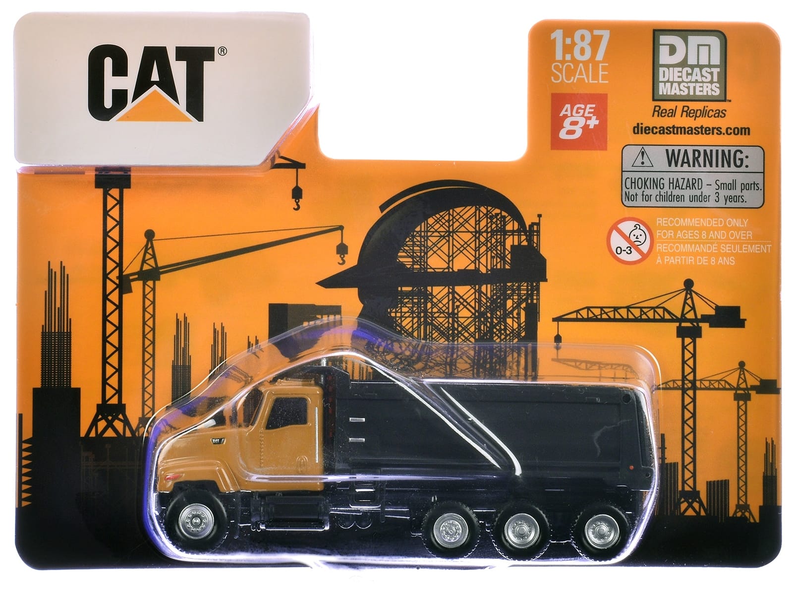 CAT Caterpillar CT681 Dump Truck Yellow 1/87 (HO) Diecast Model by Diecast Masters