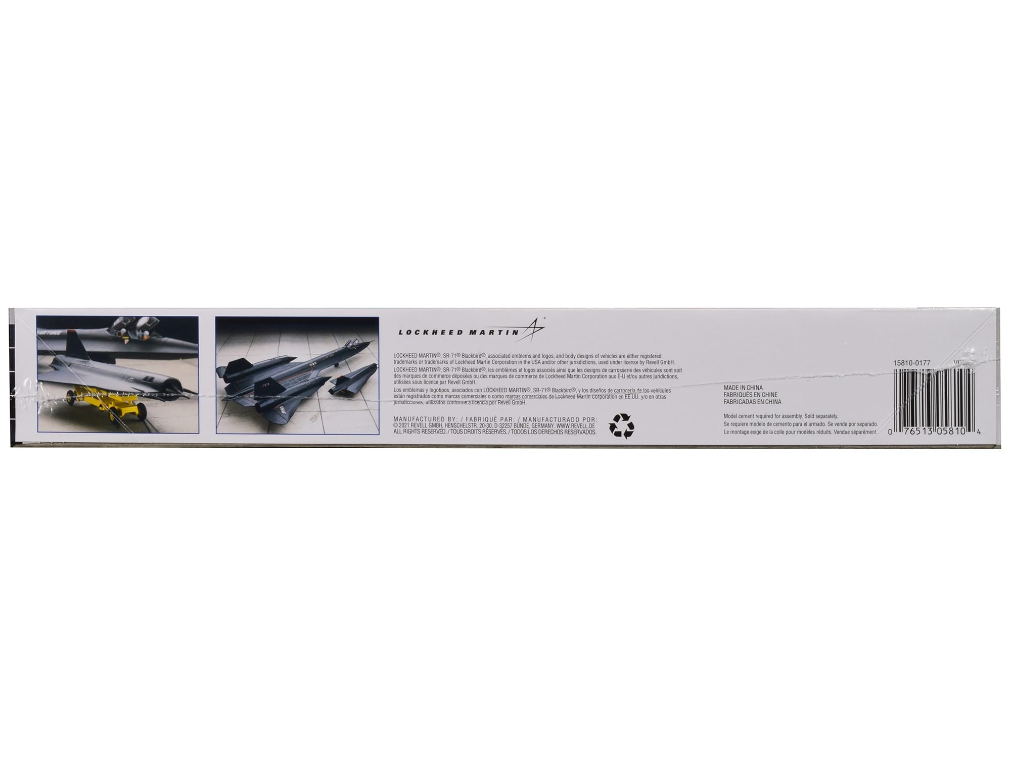 Level 4 Model Kit Lockheed SR-71 Blackbird Reconnaissance Aircraft 1/72 Scale Model by Revell - Image 2