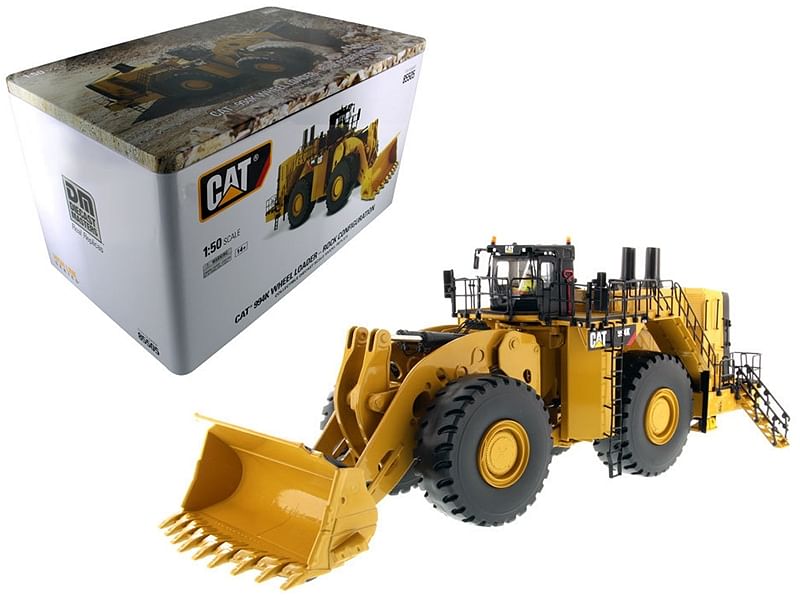 CAT Caterpillar 994K Wheel Loader with Rock Bucket and Operator “High Line Series” 1/50 Diecast Model  by Diecast Masters