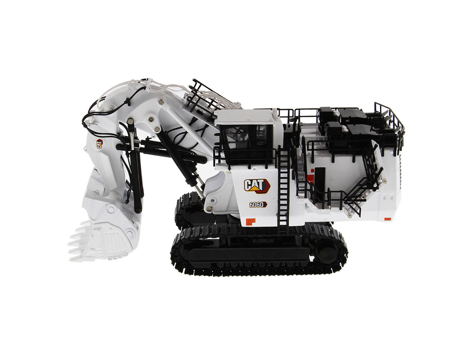 CAT Caterpillar 6060 Hydraulic Mining Front Shovel Coal Configuration White "High Line Series" 1/87 (HO) Scale Diecast Model by Diecast Masters - Image 2
