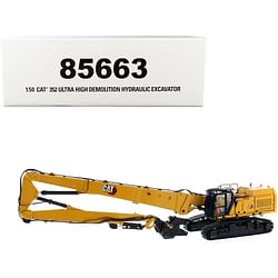 Category: Dropship Die Cast Model Cars And Trucks, SKU #85663, Title: CAT Caterpillar 352 Ultra High Demolition Hydraulic Excavator with Operator and Two Interchangeable Booms 