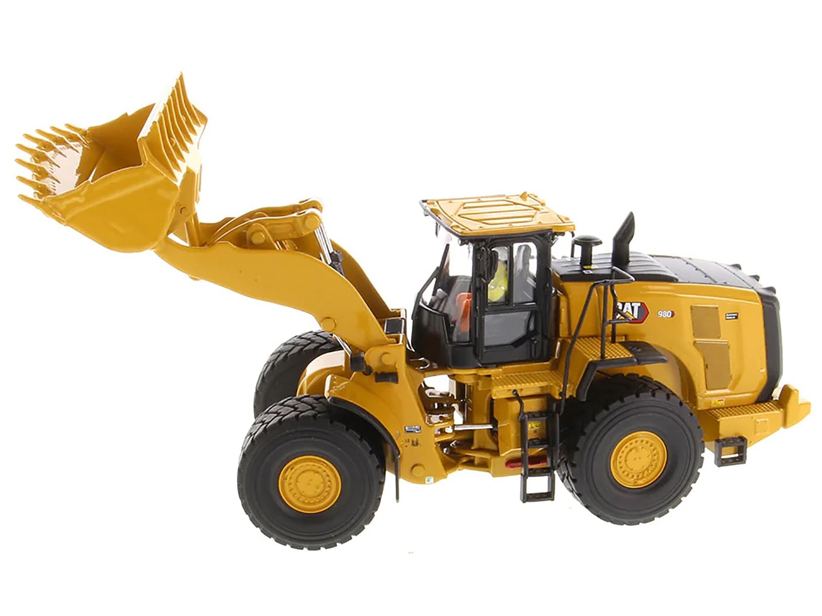 CAT Caterpillar 980 Wheel Loader Yellow with Operator “High Line Series” 1/50 Diecast Model by Diecast Masters