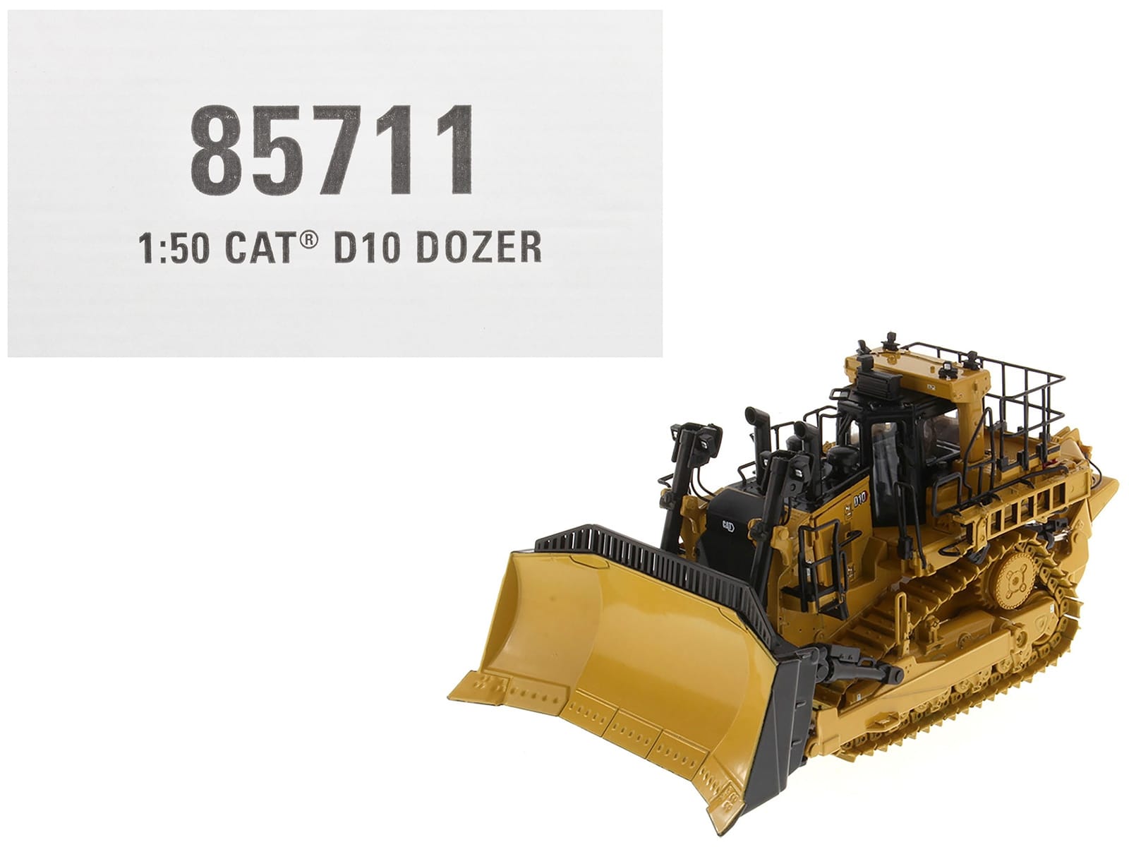 CAT Caterpillar D10 Track Type Dozer Yellow "High Line Series" 1/50 Diecast Model by Diecast Masters - Image 4