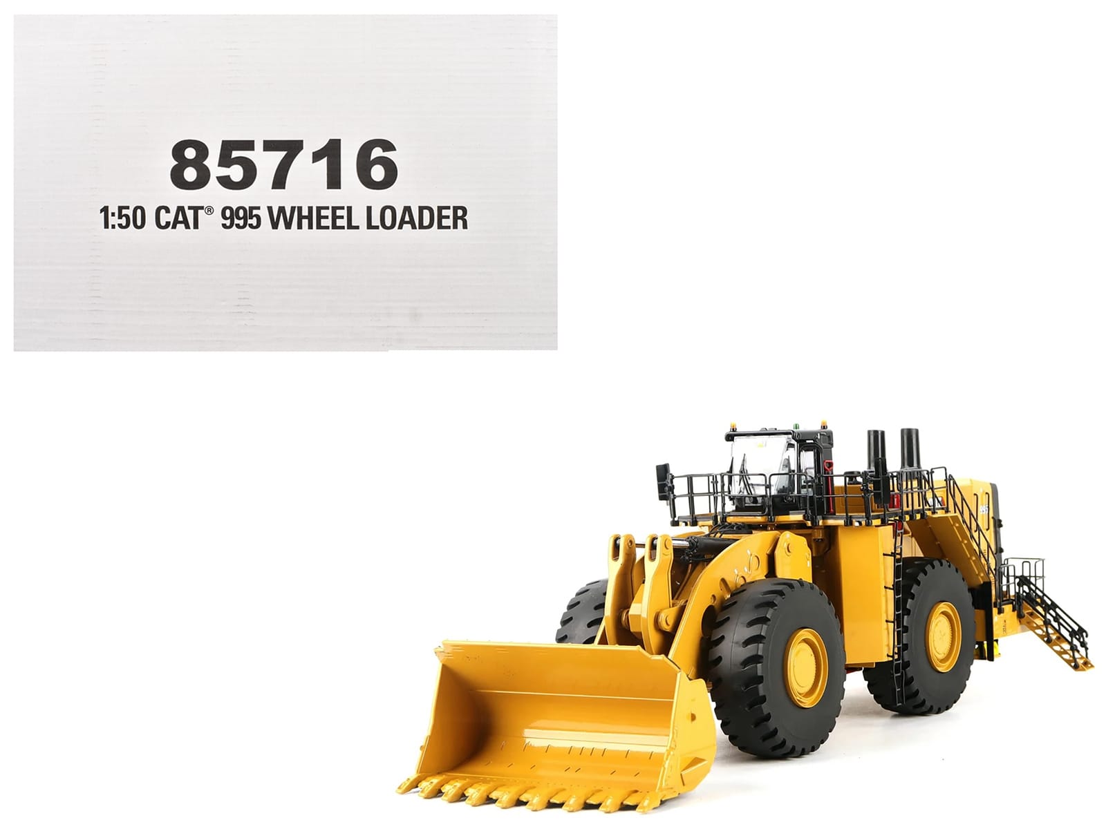 CAT Caterpillar 995 Wheel Loader Yellow "High Line Series" 1/50 Diecast Model by Diecast Masters - Image 5