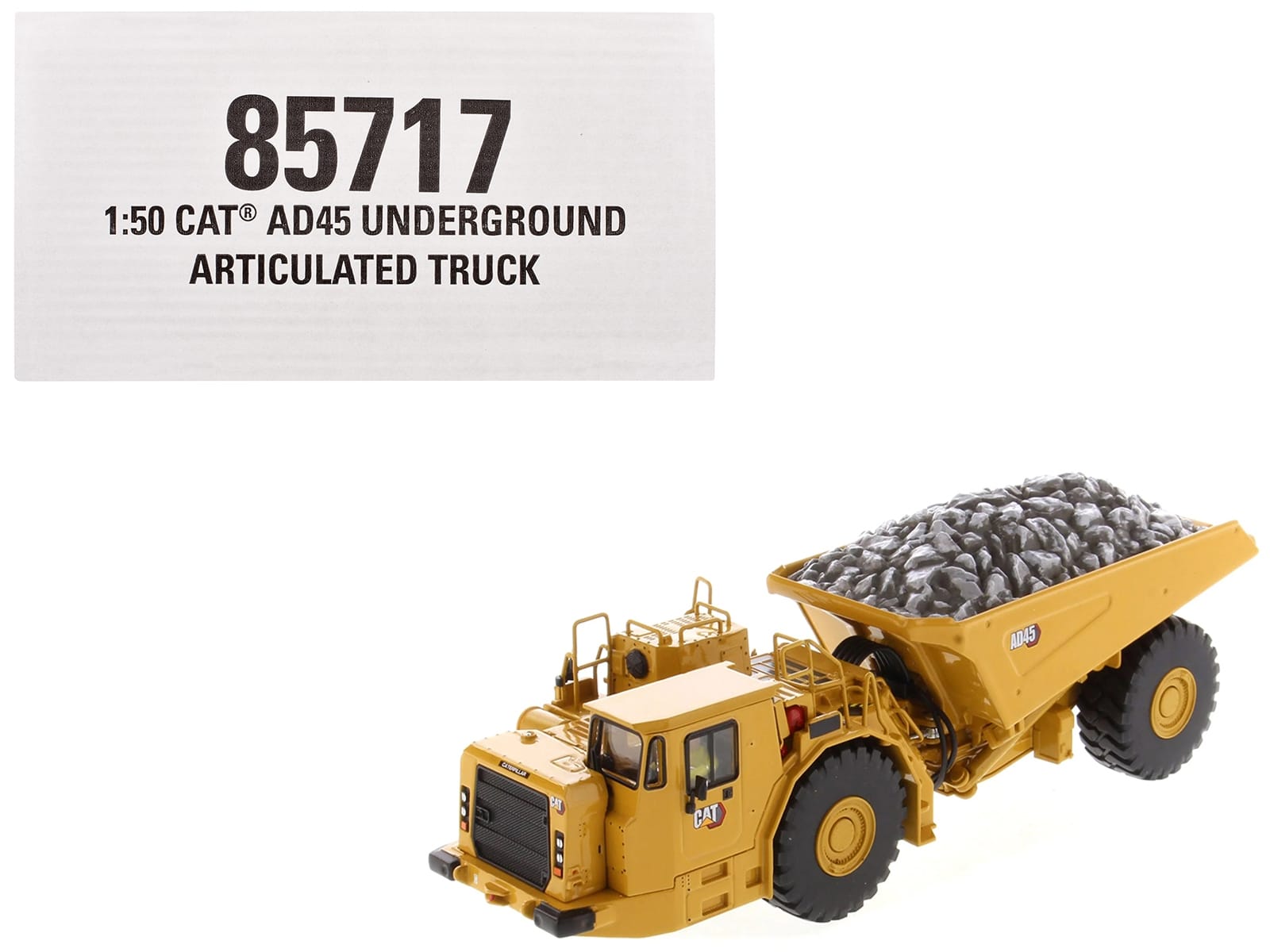 CAT Caterpillar AD45 Underground Articulated Truck Yellow "High Line" Series 1/50 Diecast Model by Diecast Masters - Image 5