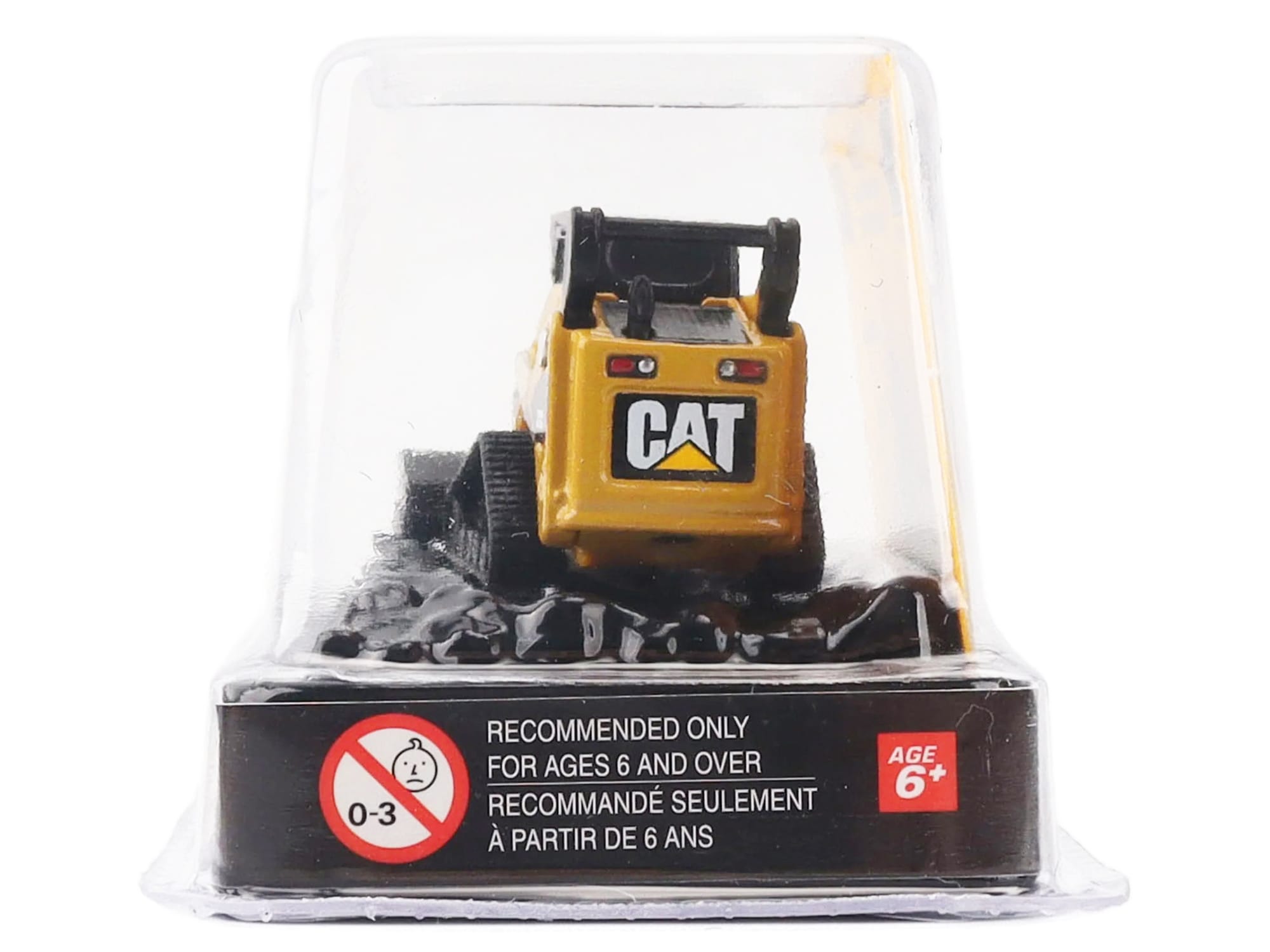 CAT Caterpillar 272C Compact Track Loader with Broom Yellow "Micro-Constructor" Series Diecast Model by Diecast Masters - Image 2