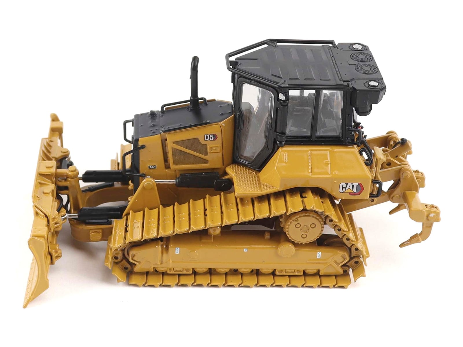 CAT Caterpillar D5 LGP Track-Type Dozer Yellow "High Line" Series 1/50 Diecast Model by Diecast Masters - Image 2