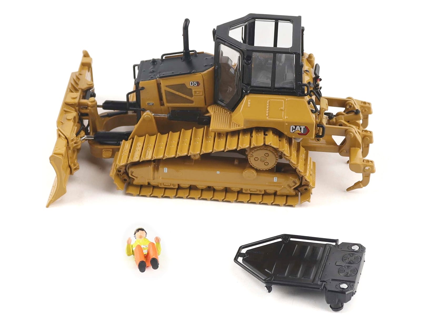 CAT Caterpillar D5 LGP Track-Type Dozer Yellow "High Line" Series 1/50 Diecast Model by Diecast Masters - Image 3