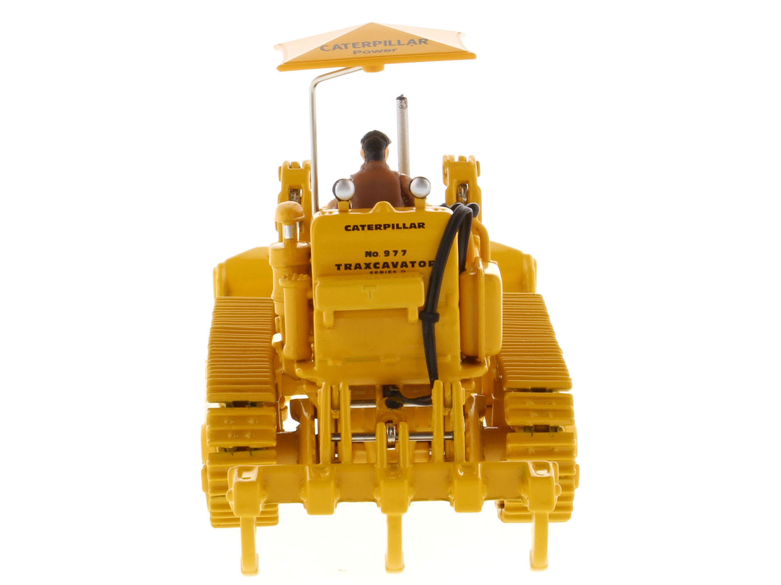 CAT Caterpillar 977D Traxcavator Yellow with Operator "Vintage Series" 1/50 Diecast Model by Diecast Masters - Image 5