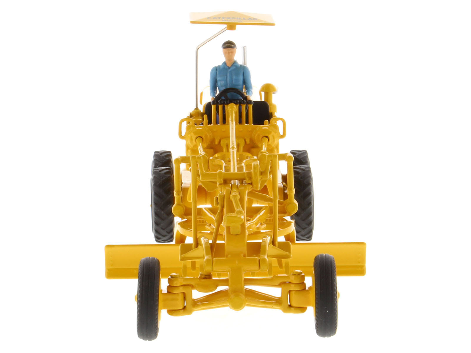 CAT Caterpillar No.12 Motor Grader Yellow with Operator "Vintage Series" 1/50 Diecast Model by Diecast Masters - Image 4