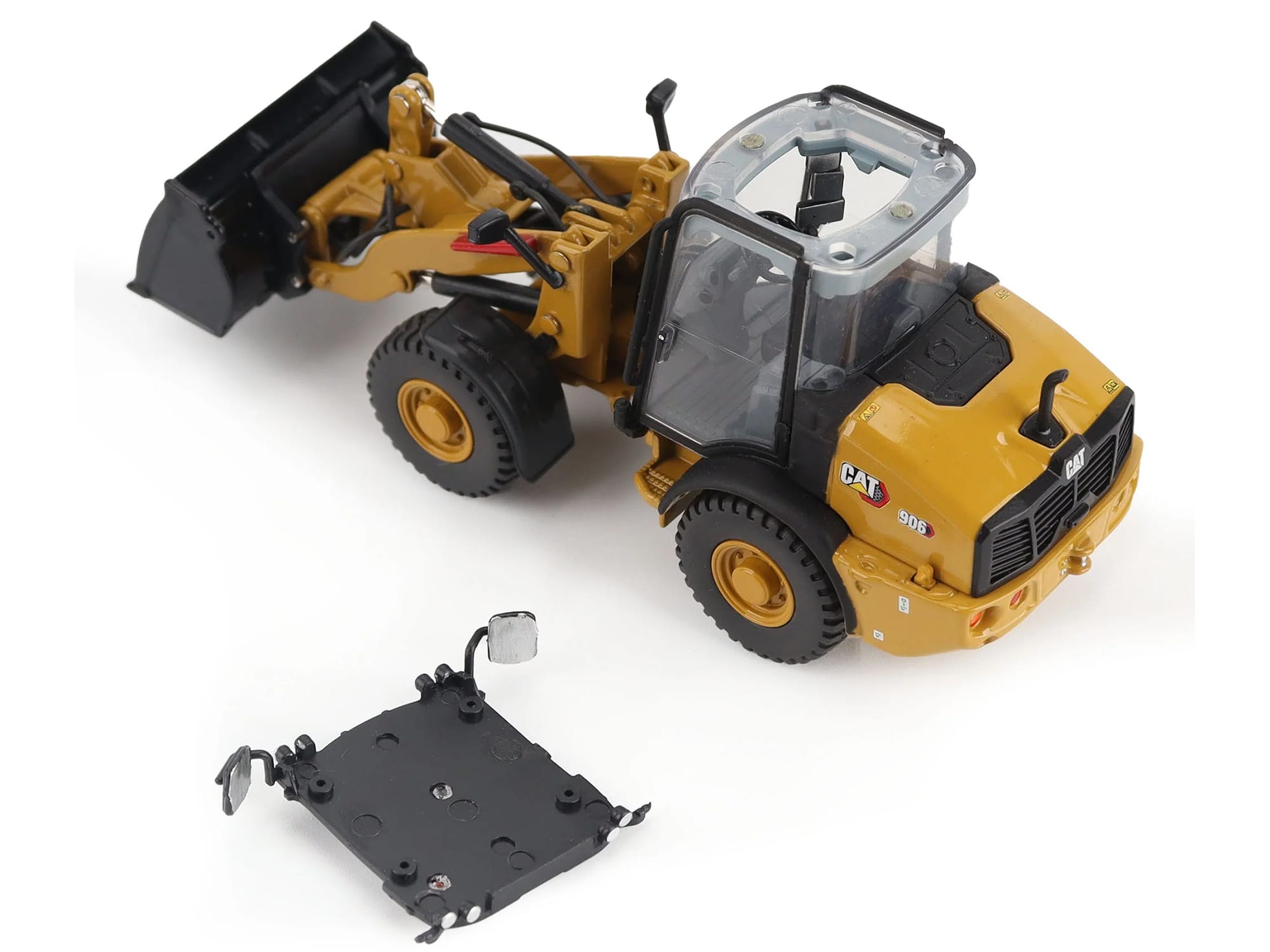 CAT Caterpillar 906 Compact Wheel Loader Yellow with Operator "High Line Series" 1/50 Diecast Model by Diecast Masters - Image 3