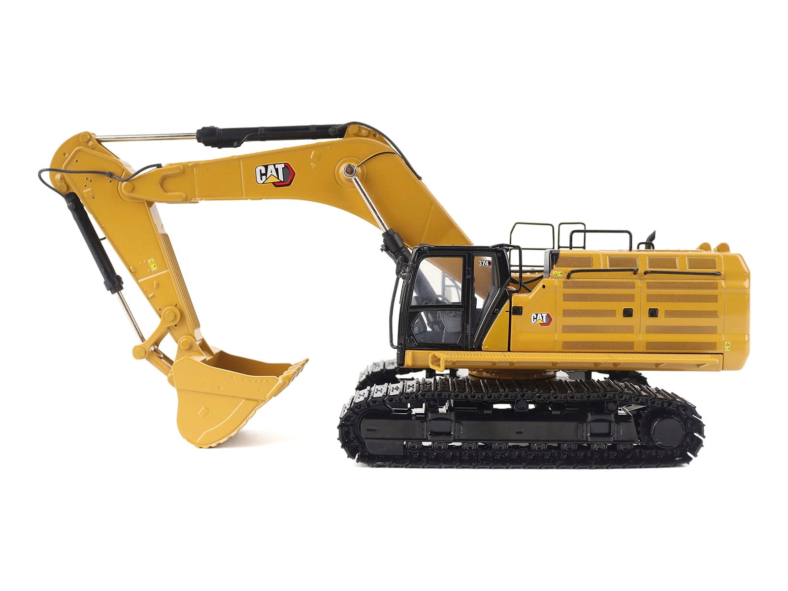 CAT Caterpillar 374 Hydraulic Excavator Yellow "High Line" Series 1/50 Diecast Model by Diecast Masters - Image 2