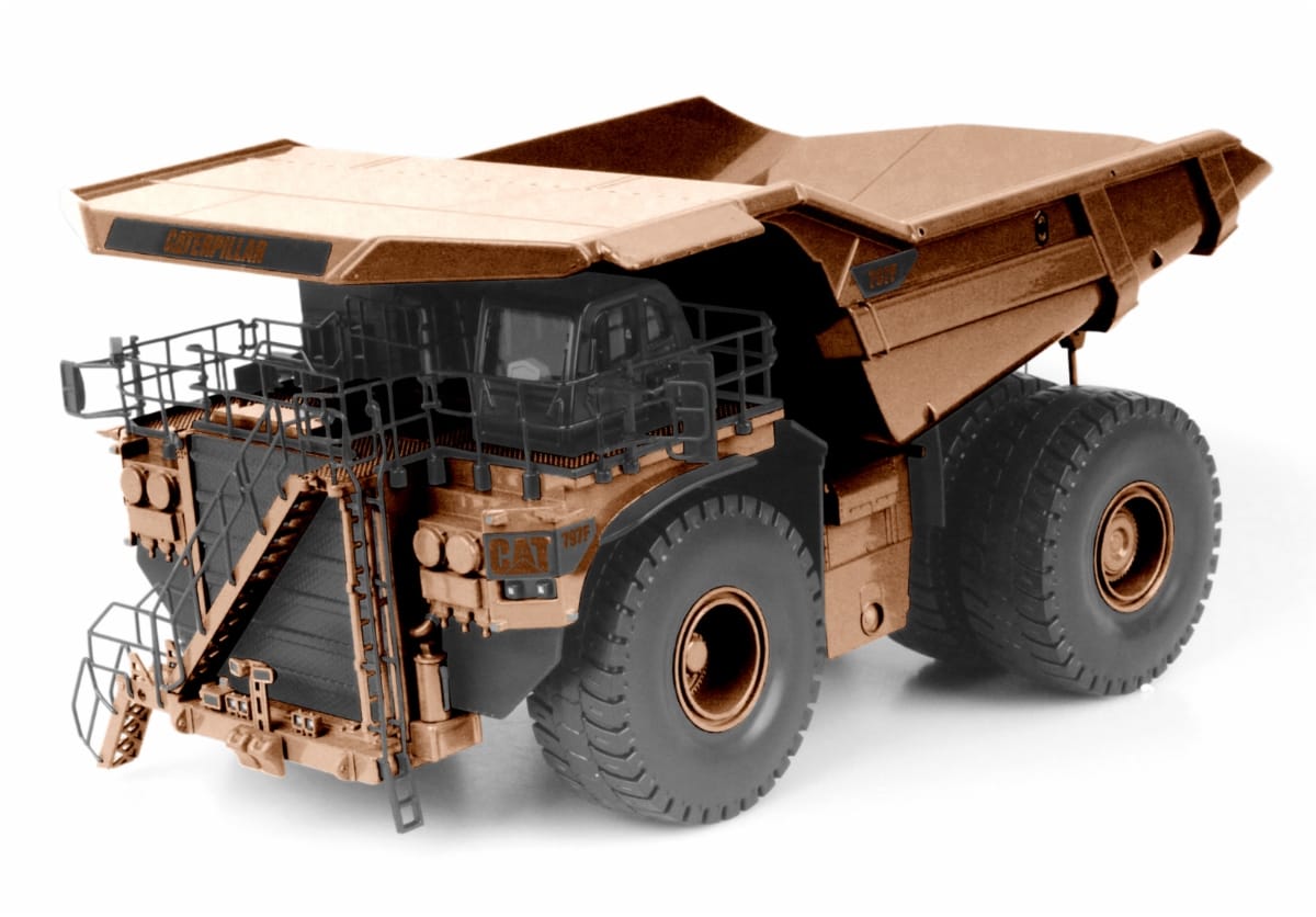 CAT Caterpillar 797F 4 Tier Mining Truck Copper Finish Special Edition "Commemorative" Series 1/50 Diecast Model by Diecast Masters - Image 2