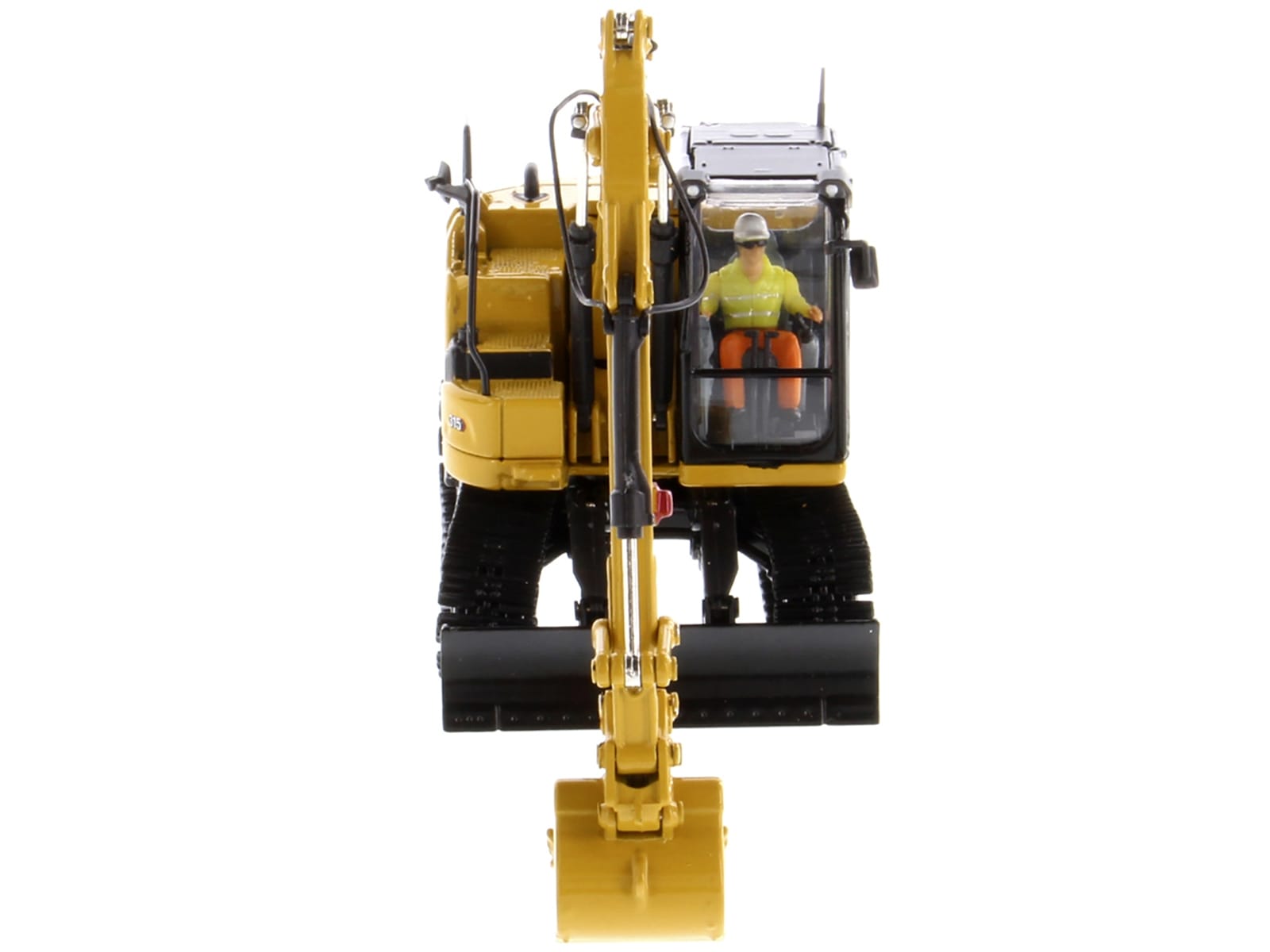 CAT Caterpillar 315 Track Type Hydraulic Excavator Yellow with Operator "High Line" Series 1/50 Diecast Model by Diecast Masters - Image 3