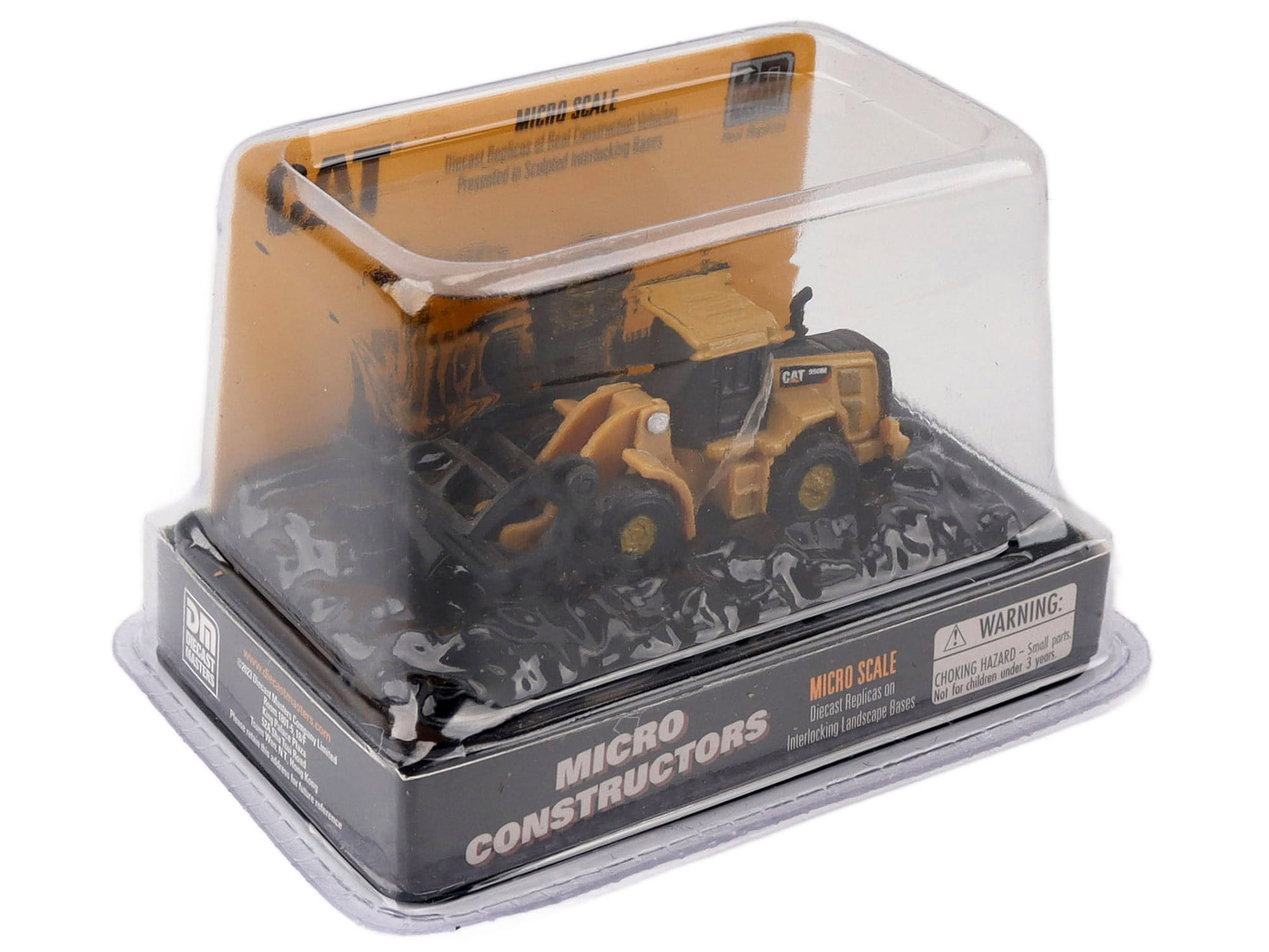 CAT Caterpillar 950M Wheel Loader (Log Fork Version) Yellow "Micro-Constructor" Series Diecast Model by Diecast Masters - Image 2