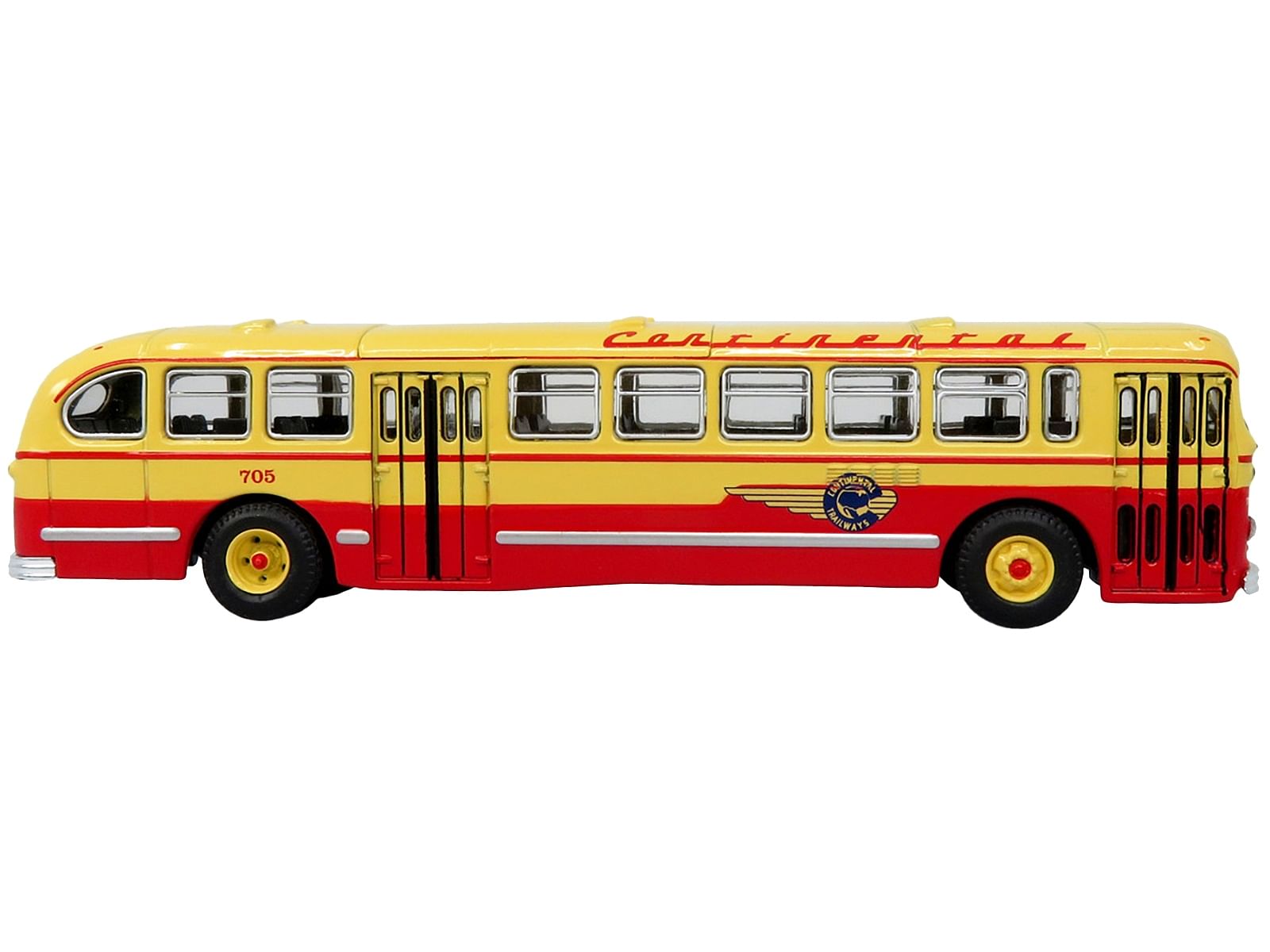 1952 CCF-Brill CD-44 Transit Bus Continental Trailways “Dallas” “Vintage Bus & Motorcoach Collection” 1/87 (HO) Diecast Model by Iconic Replicas