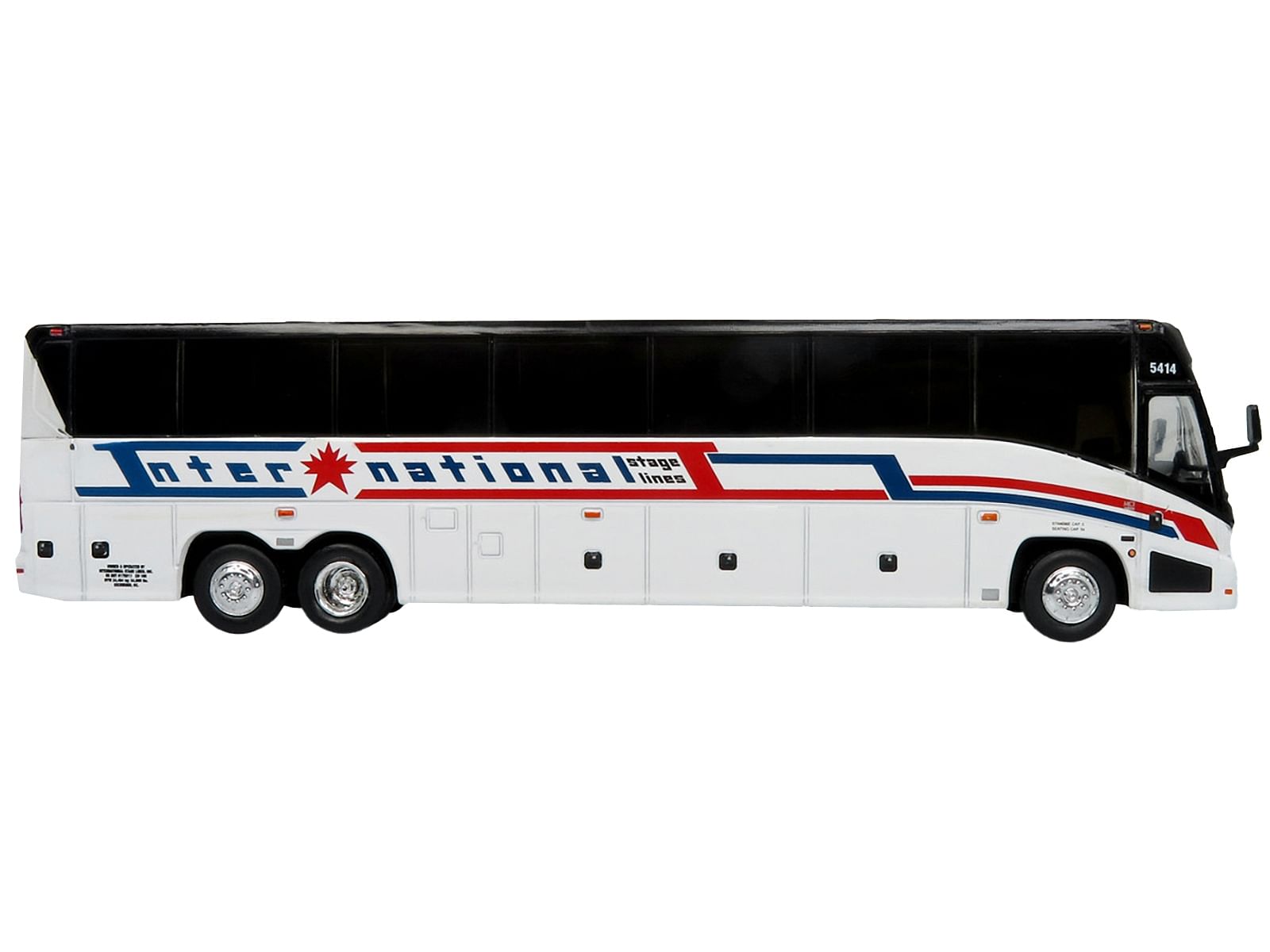 MCI J4500 Coach Bus “International Stage Lines” White “The Bus & Motorcoach Collection” Limited Edition to 504 pieces Worldwide 1/87 (HO) Diecast Model by Iconic Replicas