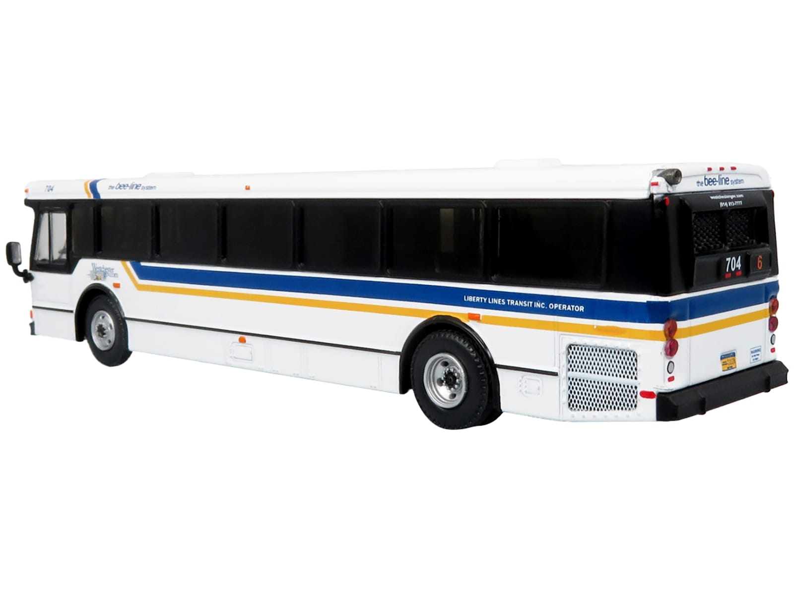2006 Orion V Transit Bus Westchester NY Bee-Line "6 Yonkers" Limited Edition "The Vintage Bus and Motorcoach Collection" 1/87 (HO) Diecast Model by Iconic Replicas - Image 2