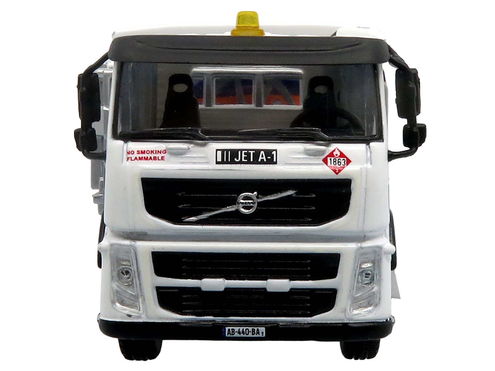 Volvo FM500 with Esterer Aviation Refueling Tanker Truck "Gulf Aviation" White with Blue Stripes Limited Edition 1/87 (HO) Diecast Model by Iconic Replicas - Image 5