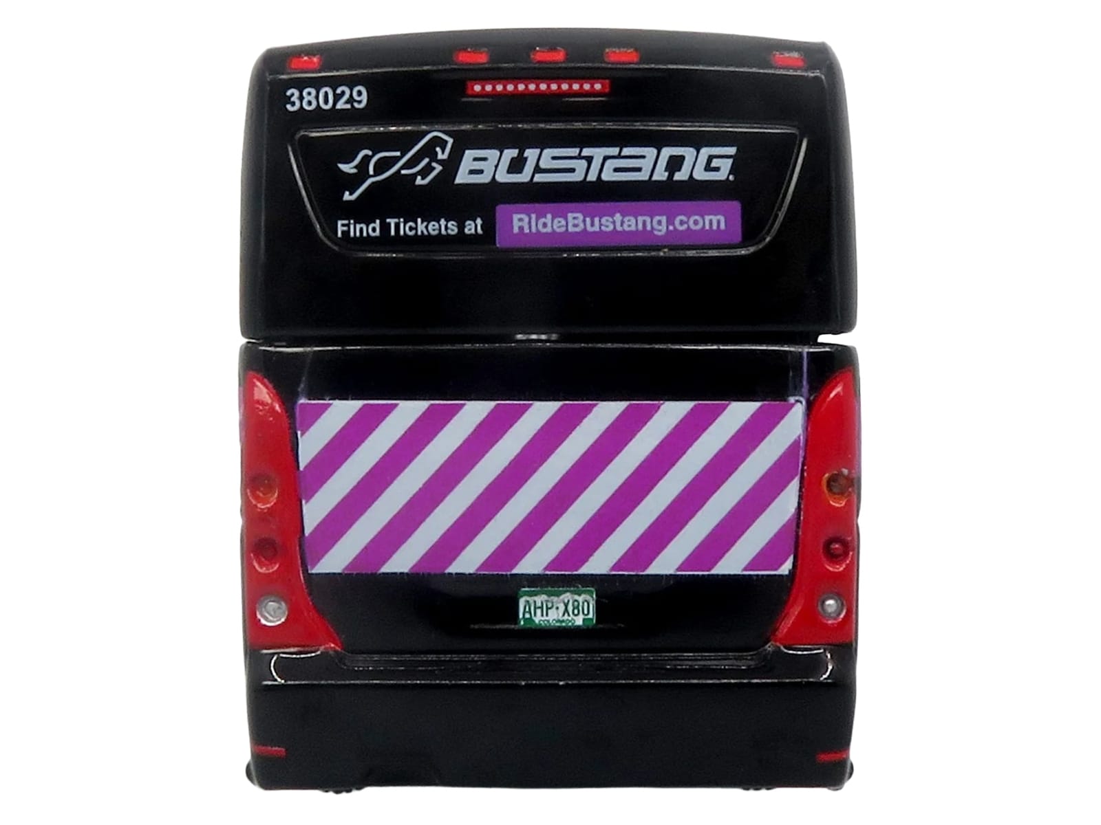 MCI D4520 Commuter Coach Bus "Bustang - Colorado Department of Transportation" Black "The Bus & Motorcoach Collection" Limited Edition to 504 pieces Worldwide 1/87 (HO) Scale Diecast Model by Iconic Replicas - Image 5