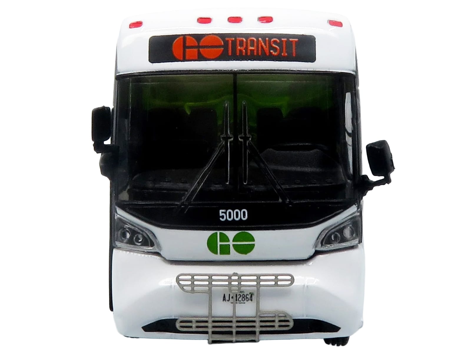 MCI D4520 Commuter Coach Bus "GO Transit" Green and White "The Bus & Motorcoach Collection" Limited Edition to 504 pieces Worldwide 1/87 (HO) Scale Diecast Model by Iconic Replicas - Image 4