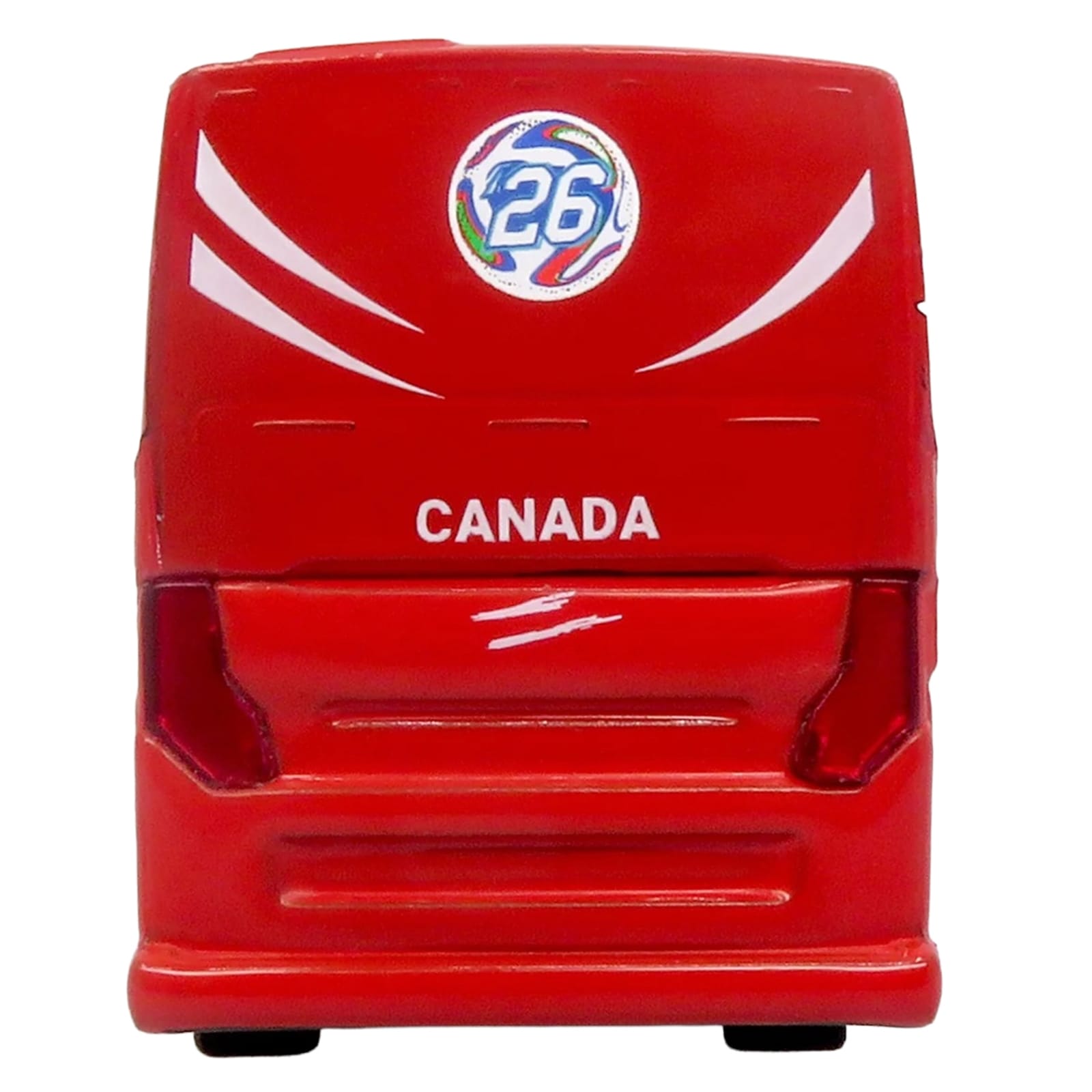 Prevost H3-45 Coach Bus "Canada National Soccer Team" Red with Graphics "International Federation of the Global Game" Series Limited Edition to 504 pieces Worldwide 1/87 (HO) Diecast Model by Iconic Replicas - Image 5