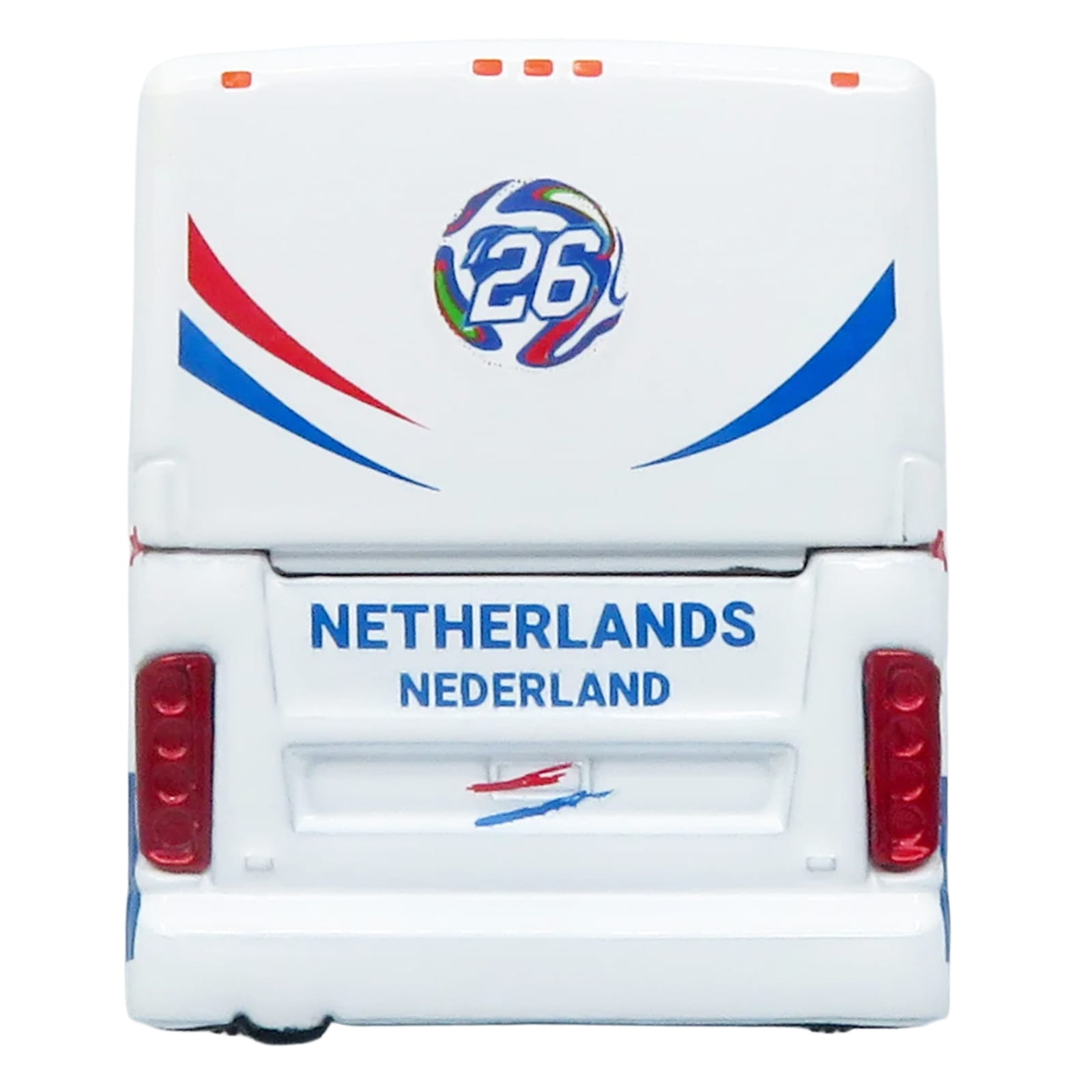 Van Hool CX-45 Coach Bus "Netherlands National Football Team" White with Graphics "International Federation of the Global Game" Series Limited Edition to 504 pieces Worldwide 1/87 (HO) Diecast Model by Iconic Replicas - Image 5