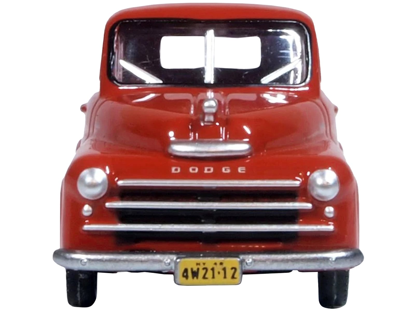 1948 Dodge B-1B Pickup Truck Red 1/87 (HO) Scale Diecast Model Car by Oxford Diecast - Image 2