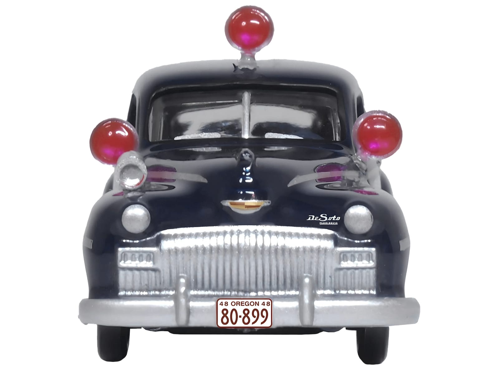 1946 DeSoto Suburban Ambulance Dark Blue "Junction City Ambulance" 1/87 (HO) Scale Diecast Model Car by Oxford Diecast - Image 3