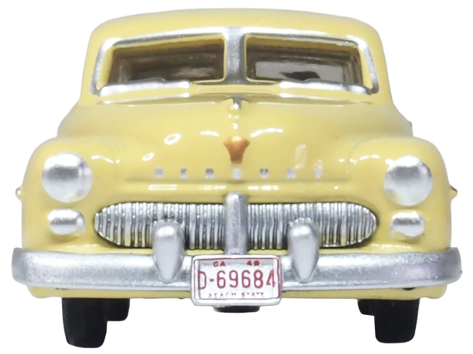 1949 Mercury 8 Coupe Calabash Yellow 1/87 (HO) Scale Diecast Model Car by Oxford Diecast - Image 3