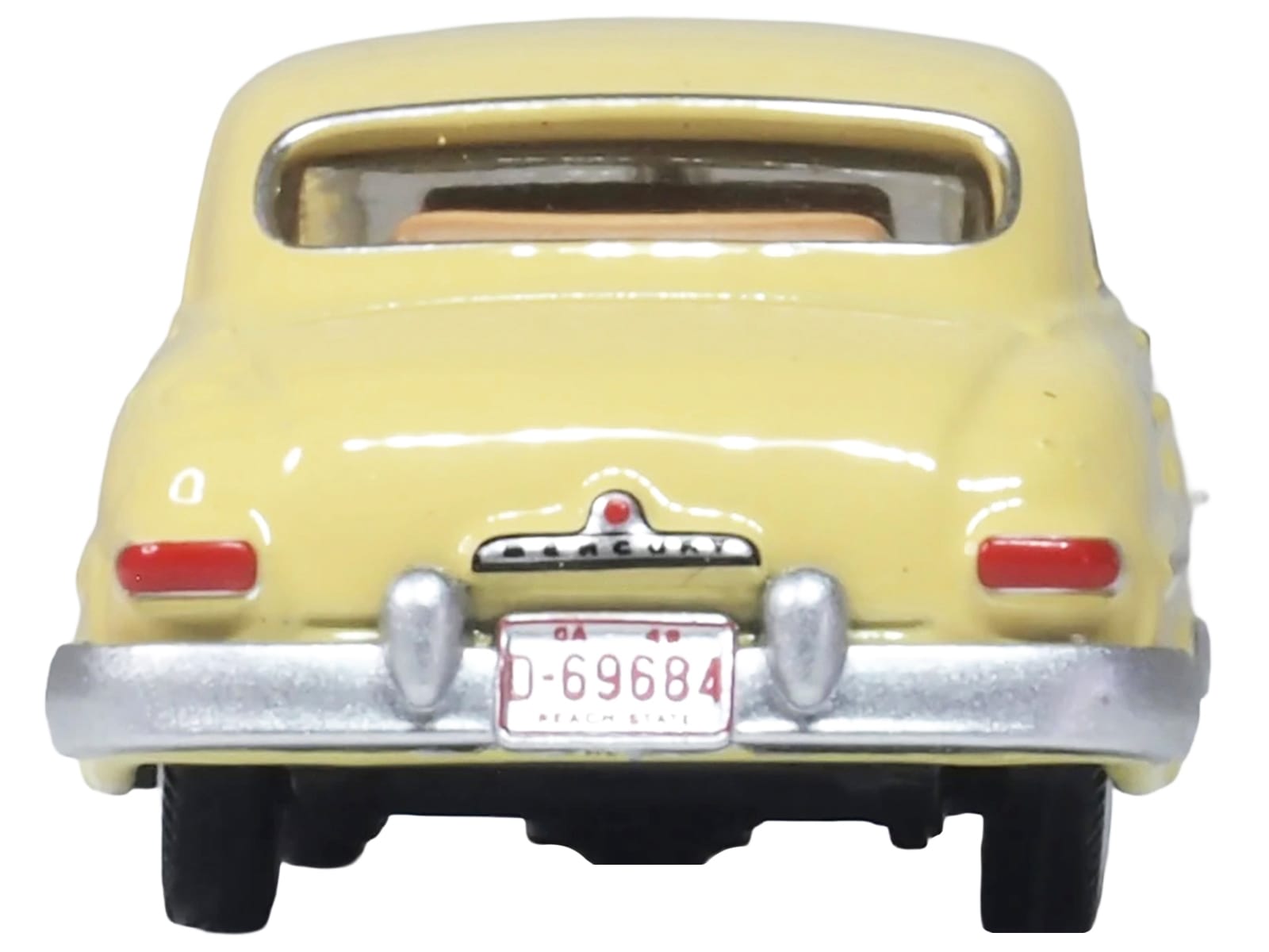 1949 Mercury 8 Coupe Calabash Yellow 1/87 (HO) Scale Diecast Model Car by Oxford Diecast - Image 4