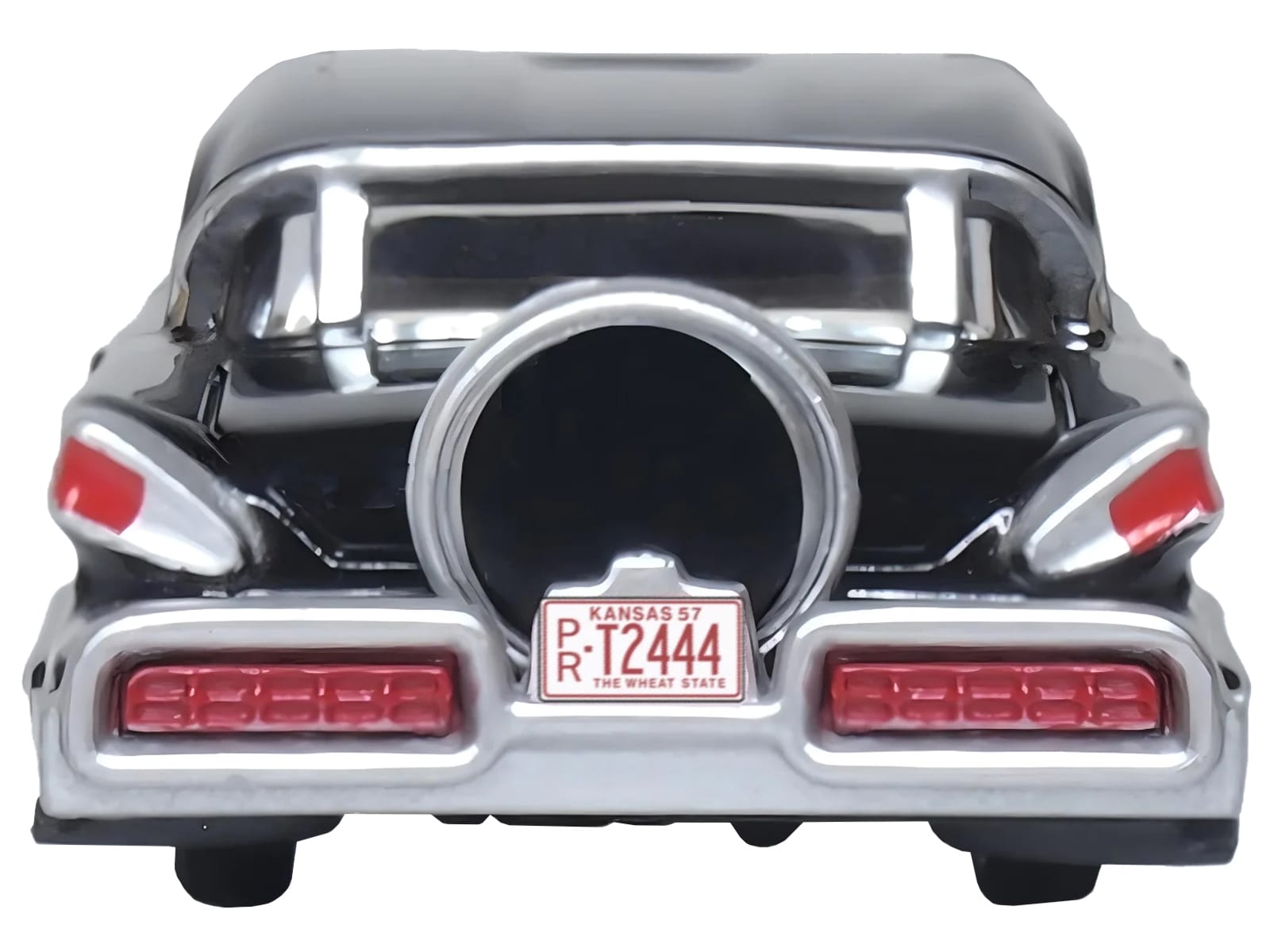 1957 Mercury Montclair Tuxedo Black 1/87 (HO) Scale Diecast Model Car by Oxford Diecast - Image 2