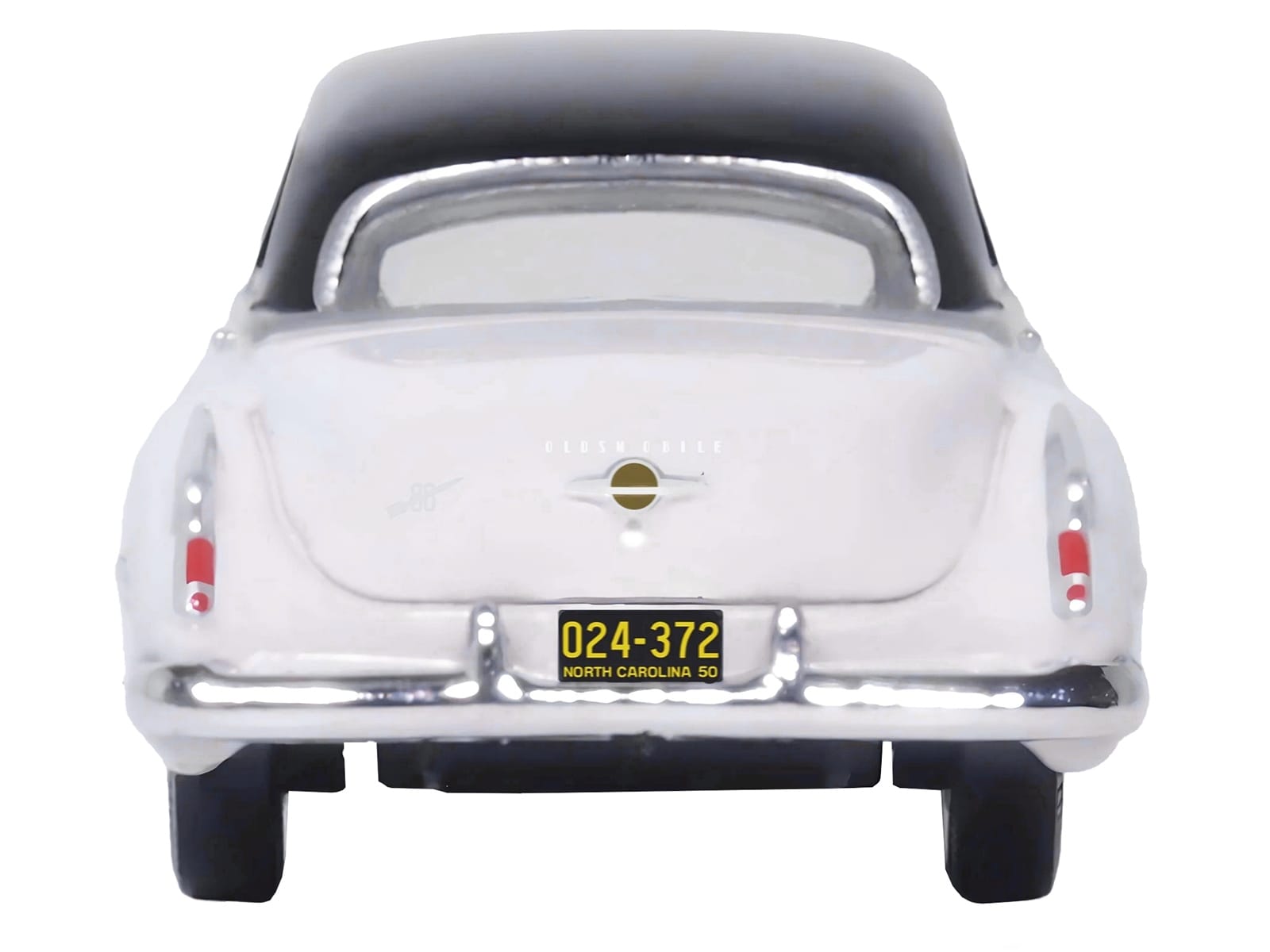 1950 Oldsmobile Rocket 88 Coupe Marol Gray with Black Top 1/87 (HO) Scale Diecast Model Car by Oxford Diecast - Image 2