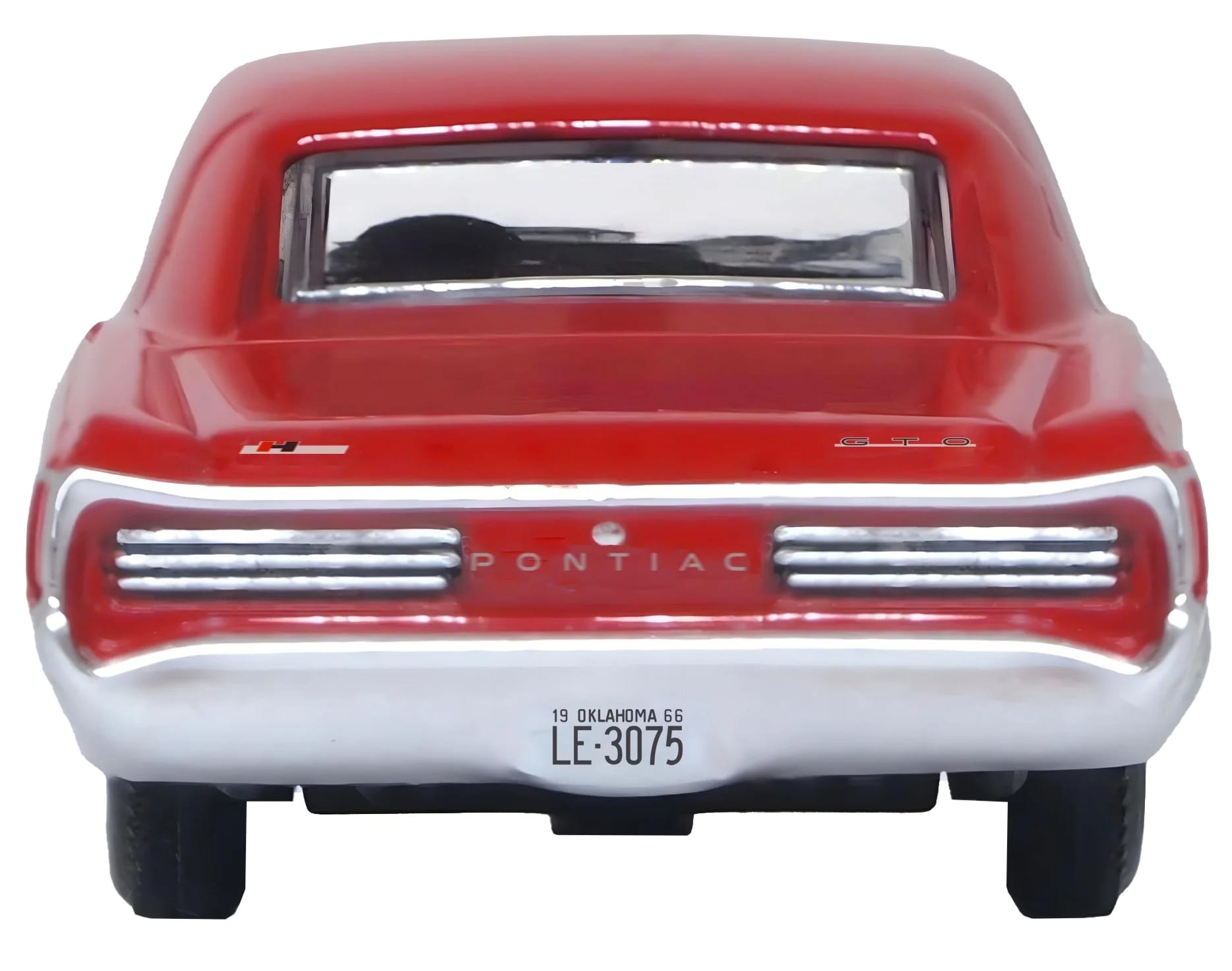 1966 Pontiac GTO Montero Red 1/87 (HO) Scale Diecast Model Car by Oxford Diecast - Image 3