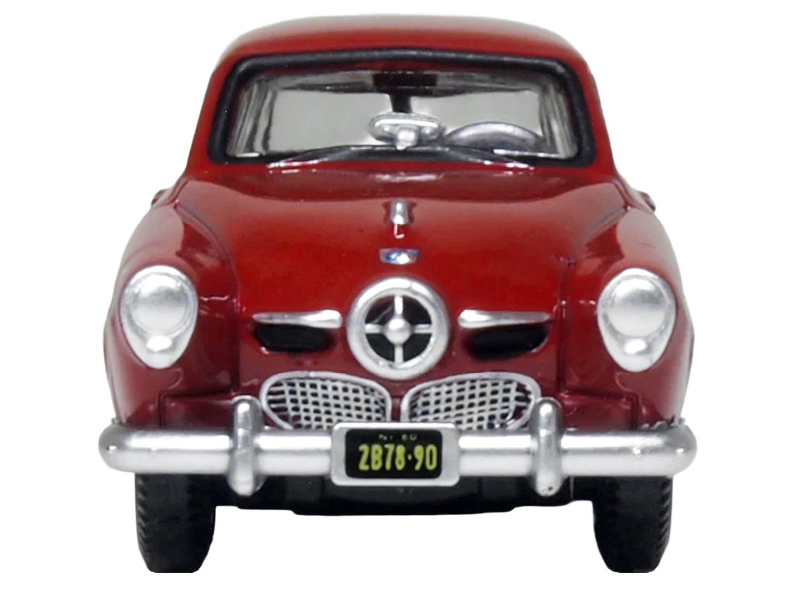 1950 Studebaker Champion Starlight Coupe Commanche Red 1/87 (HO) Scale Diecast Model Car by Oxford Diecast - Image 5