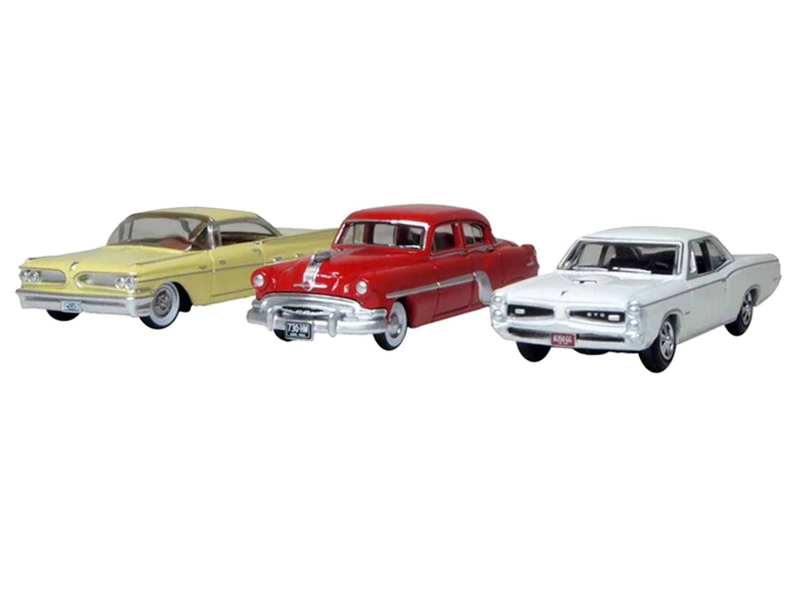 Pontiac Set of 3 Cars "100th Anniversary 2026" 1/87 (HO) Scale Diecast Model Cars by Oxford Diecast - Image 2