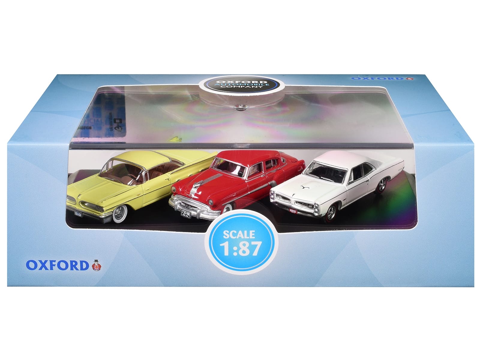 Pontiac Set of 3 Cars "100th Anniversary 2026" 1/87 (HO) Scale Diecast Model Cars by Oxford Diecast - Image 3