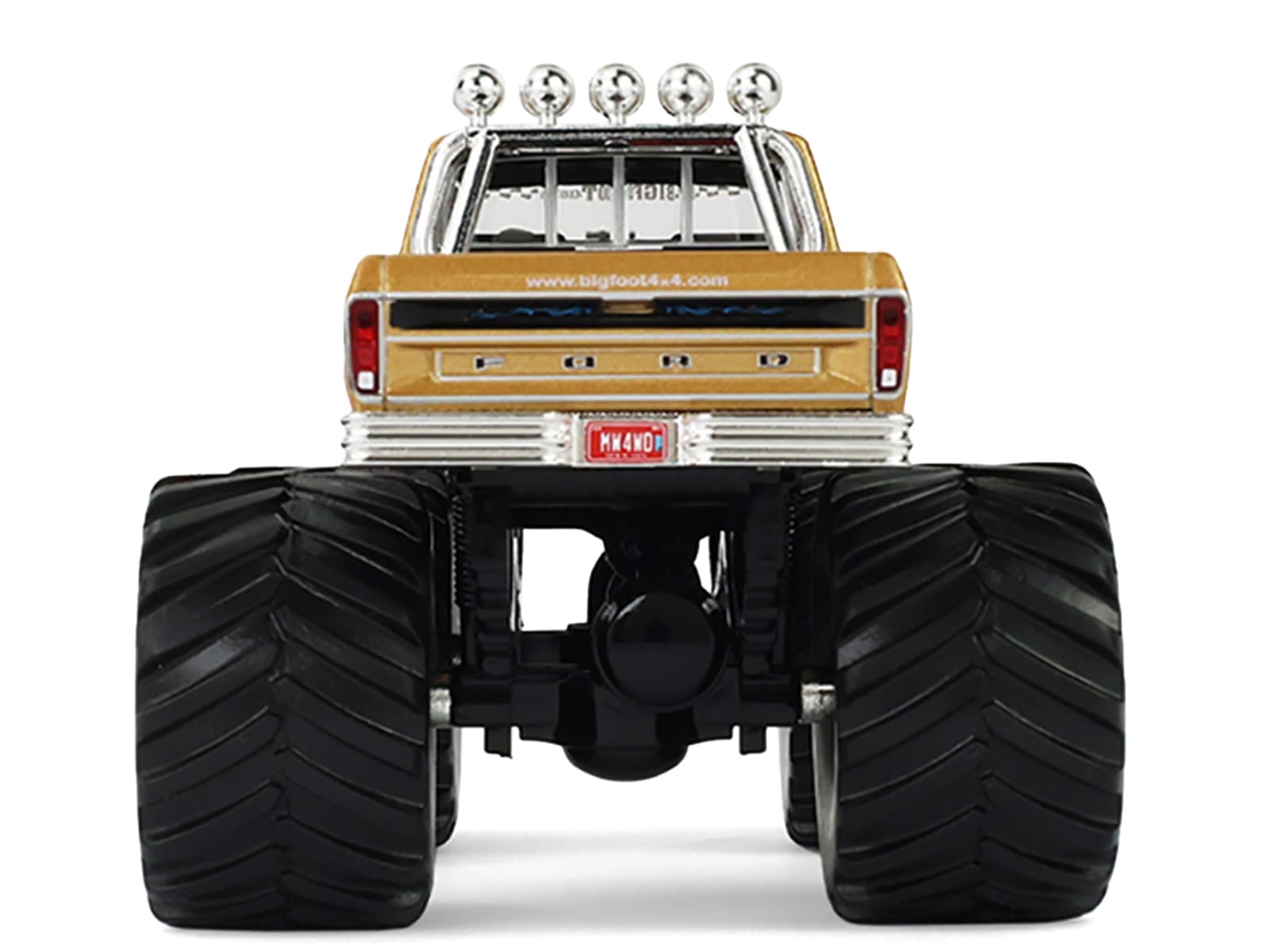 1979 Ford F-250 Monster Truck "Bigfoot #1 50th Anniversary" Gold Metallic "Kings of Crunch" Series 1/43 Diecast Model Car by Greenlight - Image 5