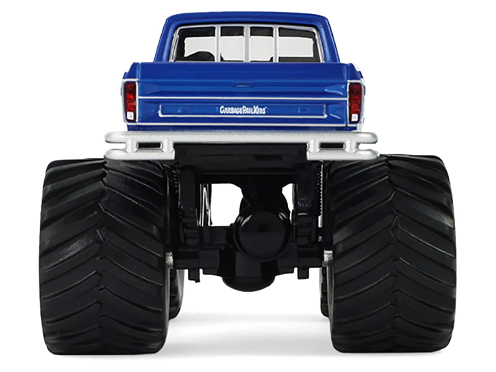 1976 Ford F-250 Monster Truck "Garbage Pail Kids 40th Anniversary - Buck Truck" Blue Metallic with Graphics "Kings of Crunch" Series 1/43 Diecast Model Car by Greenlight - Image 4