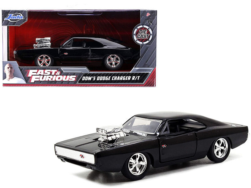 Dom’s Dodge Charger R/T Black “Fast & Furious 7” (2015) Movie 1/32 Diecast Model Car by Jada