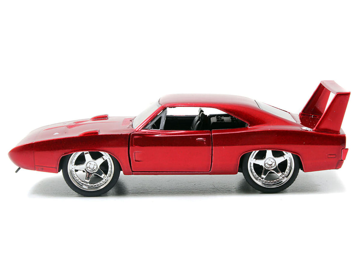 Dom's Dodge Charger Daytona Red Metallic "Fast & Furious 6" (2013) Movie "25 Years of Fast & Furious" Series die cast model car by Jada - Image 2