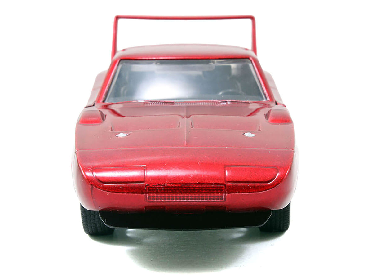 Dom's Dodge Charger Daytona Red Metallic "Fast & Furious 6" (2013) Movie "25 Years of Fast & Furious" Series die cast model car by Jada - Image 3