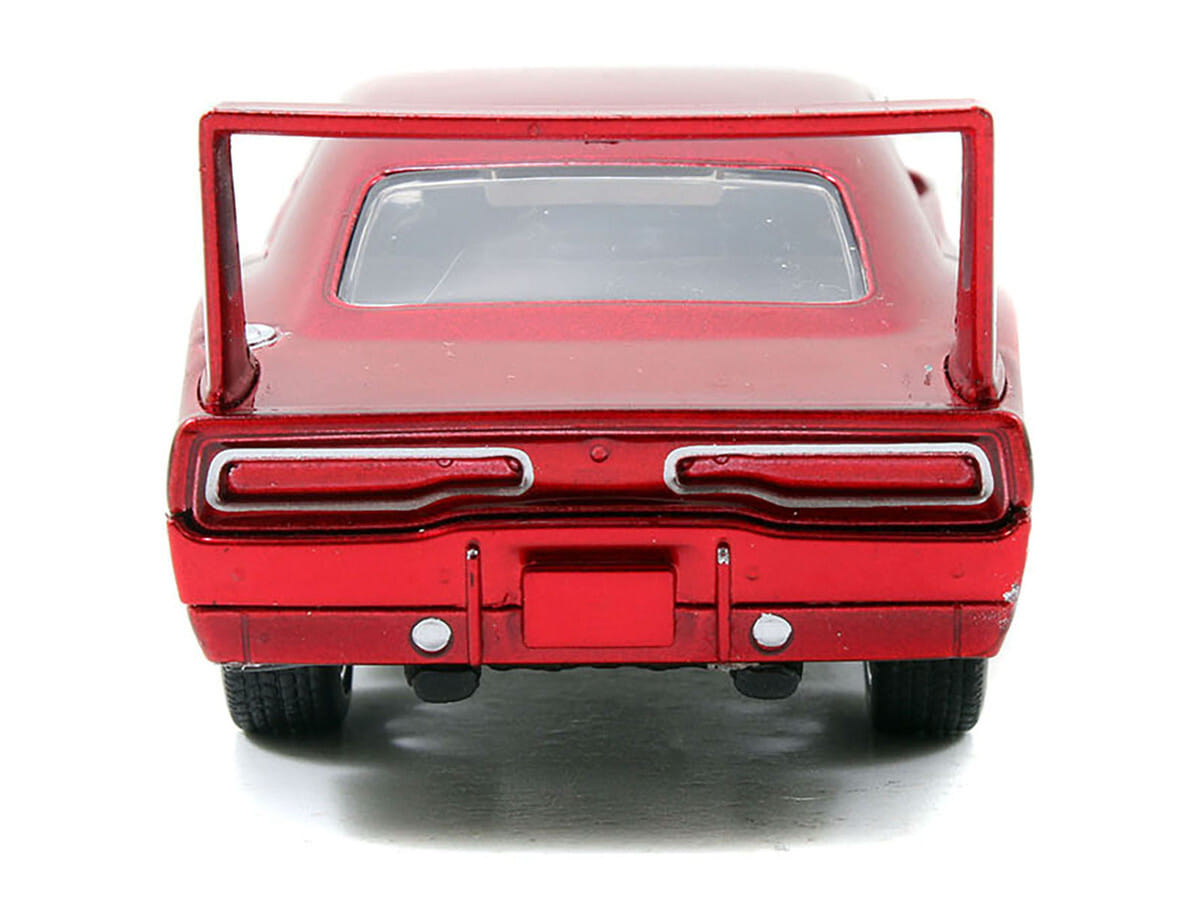 Dom's Dodge Charger Daytona Red Metallic "Fast & Furious 6" (2013) Movie "25 Years of Fast & Furious" Series die cast model car by Jada - Image 4