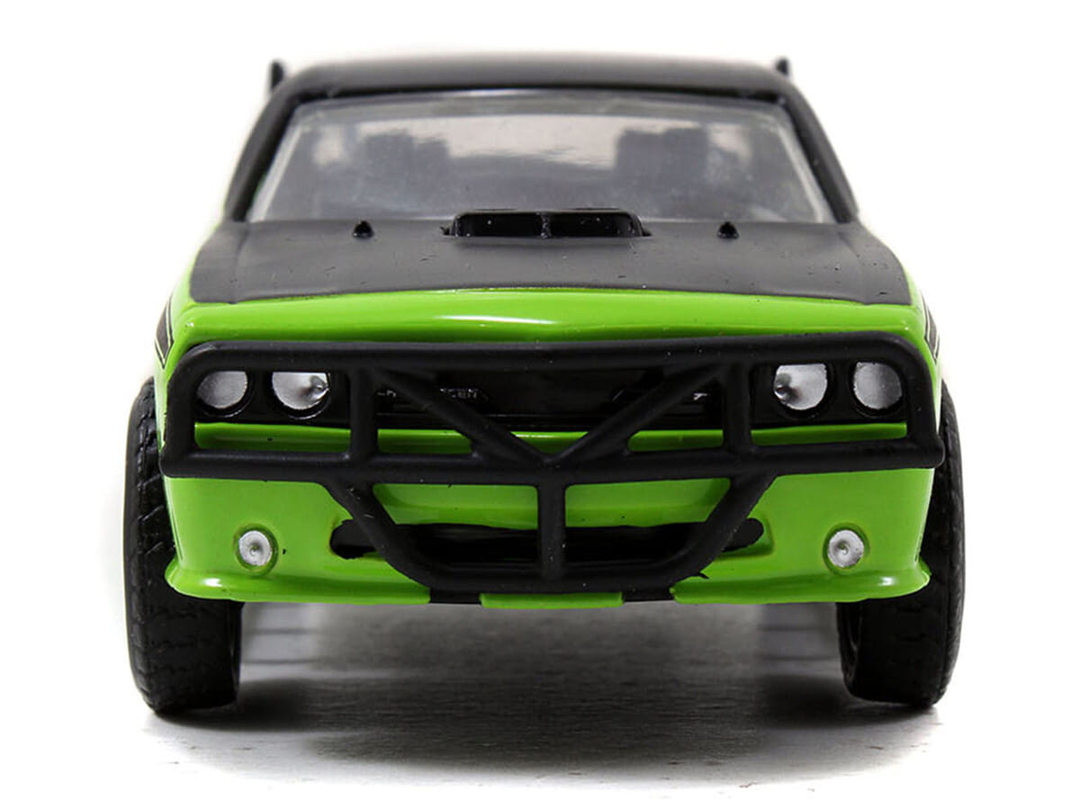 Letty's Dodge Challenger SRT8 Green with Matt Black Top and Hood and Black Stripes "Furious 7" (2015) Movie "Fast & Furious 25th Anniversary" Series 1/32 Diecast Car Model by Jada - Image 3