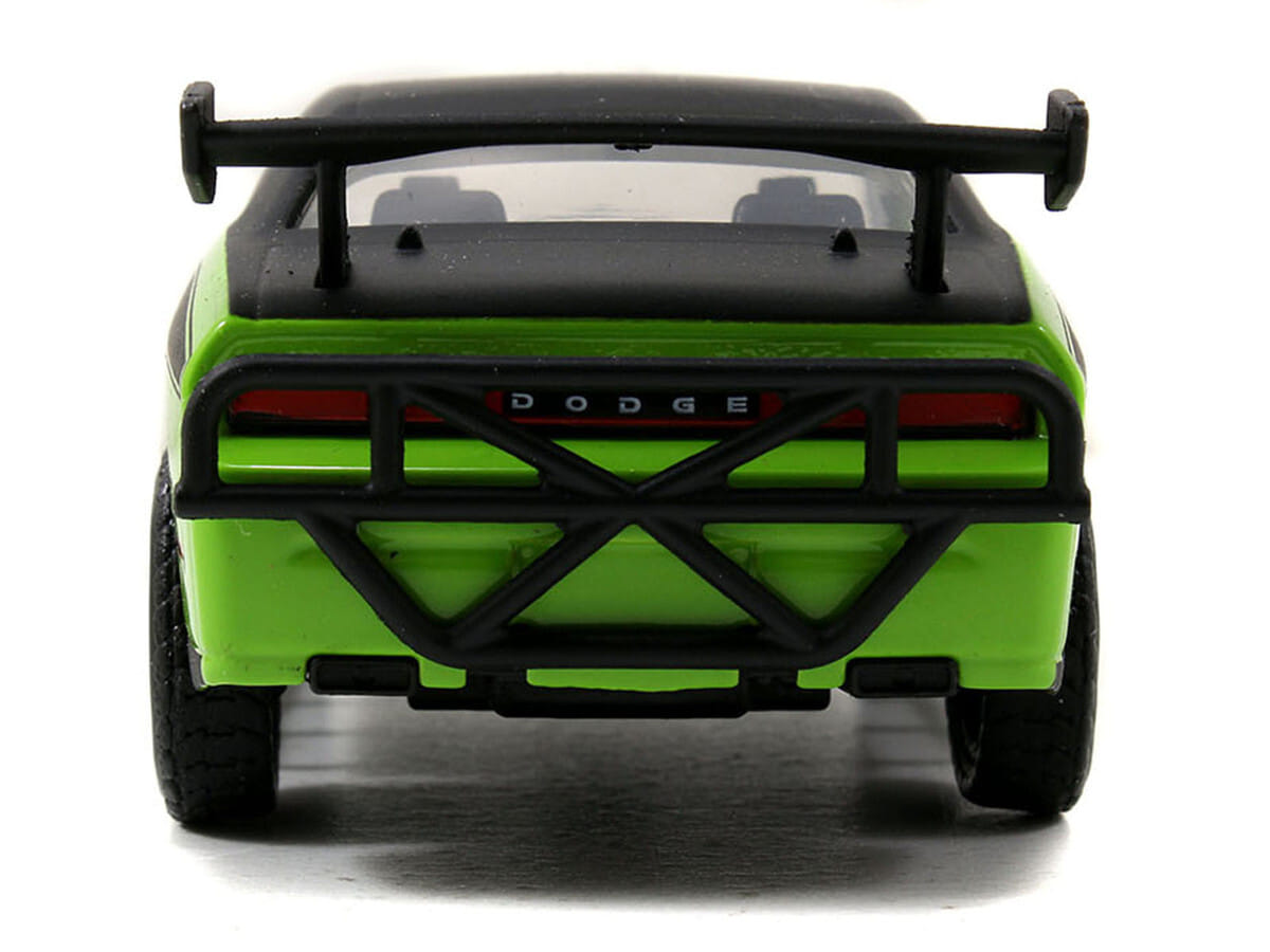 Letty's Dodge Challenger SRT8 Green with Matt Black Top and Hood and Black Stripes "Furious 7" (2015) Movie "Fast & Furious 25th Anniversary" Series 1/32 Diecast Car Model by Jada - Image 4