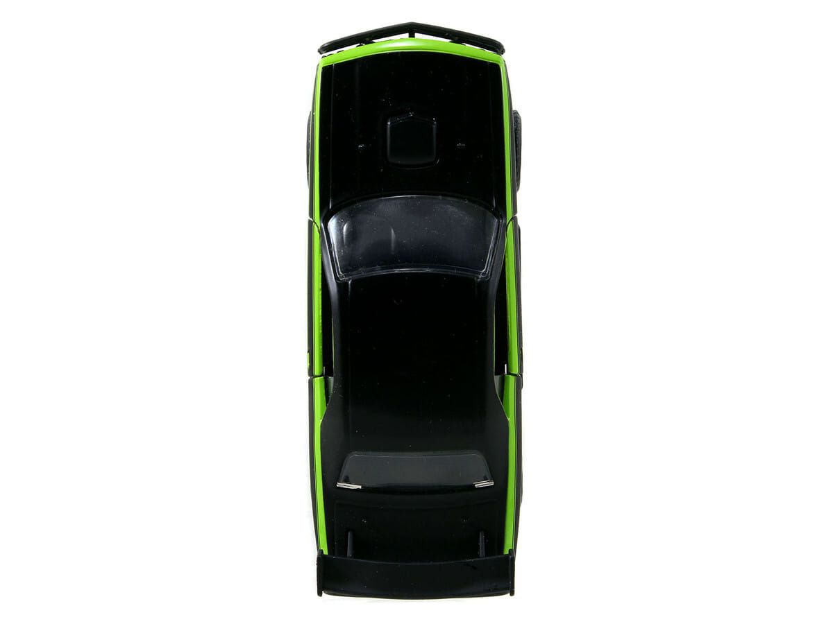 Letty's Dodge Challenger SRT8 Green with Matt Black Top and Hood and Black Stripes "Furious 7" (2015) Movie "Fast & Furious 25th Anniversary" Series 1/32 Diecast Car Model by Jada - Image 5