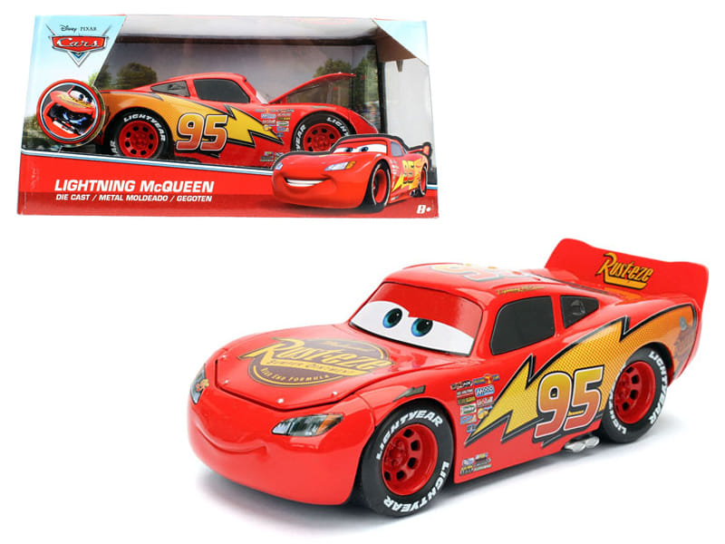 Lightning McQueen #95 Red Disney & Pixar "Cars" Movie "Hollywood Rides" Series Diecast Model Car by Jada