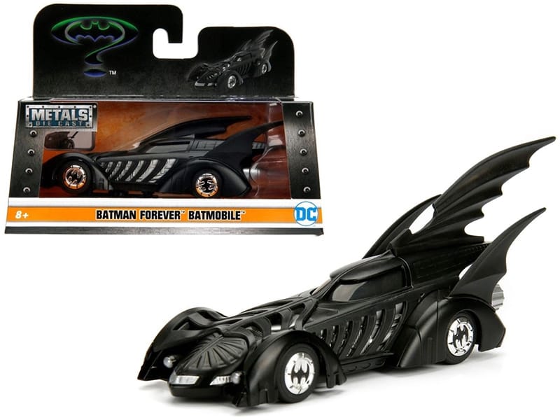 Batmobile Black "Batman Forever" (1995) Movie "Hollywood Rides" Series 1/32 Diecast Model Car by Jada