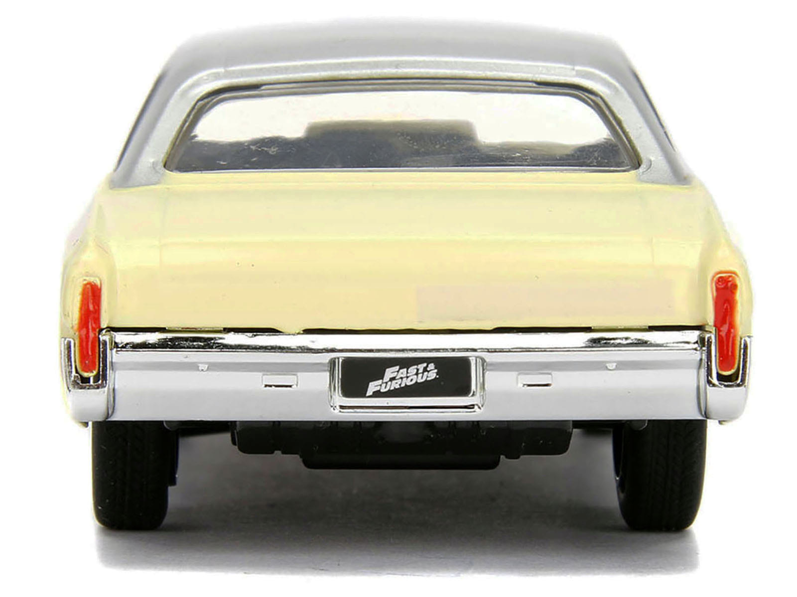 Chevrolet Monte Carlo Cream with Silver Hood and Top "The Fast and the Furious: Tokyo Drift" (2006) Movie "Fast & Furious" Series 1/32 Diecast Model Car by Jada - Image 5